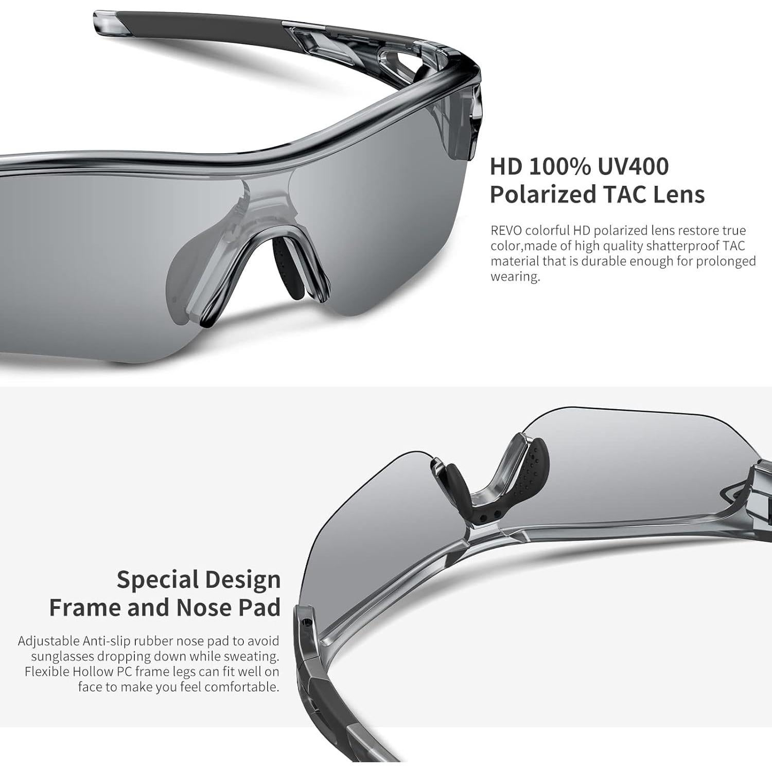 Gafas de sol polarizadas BEACOOL para deportes y actividades