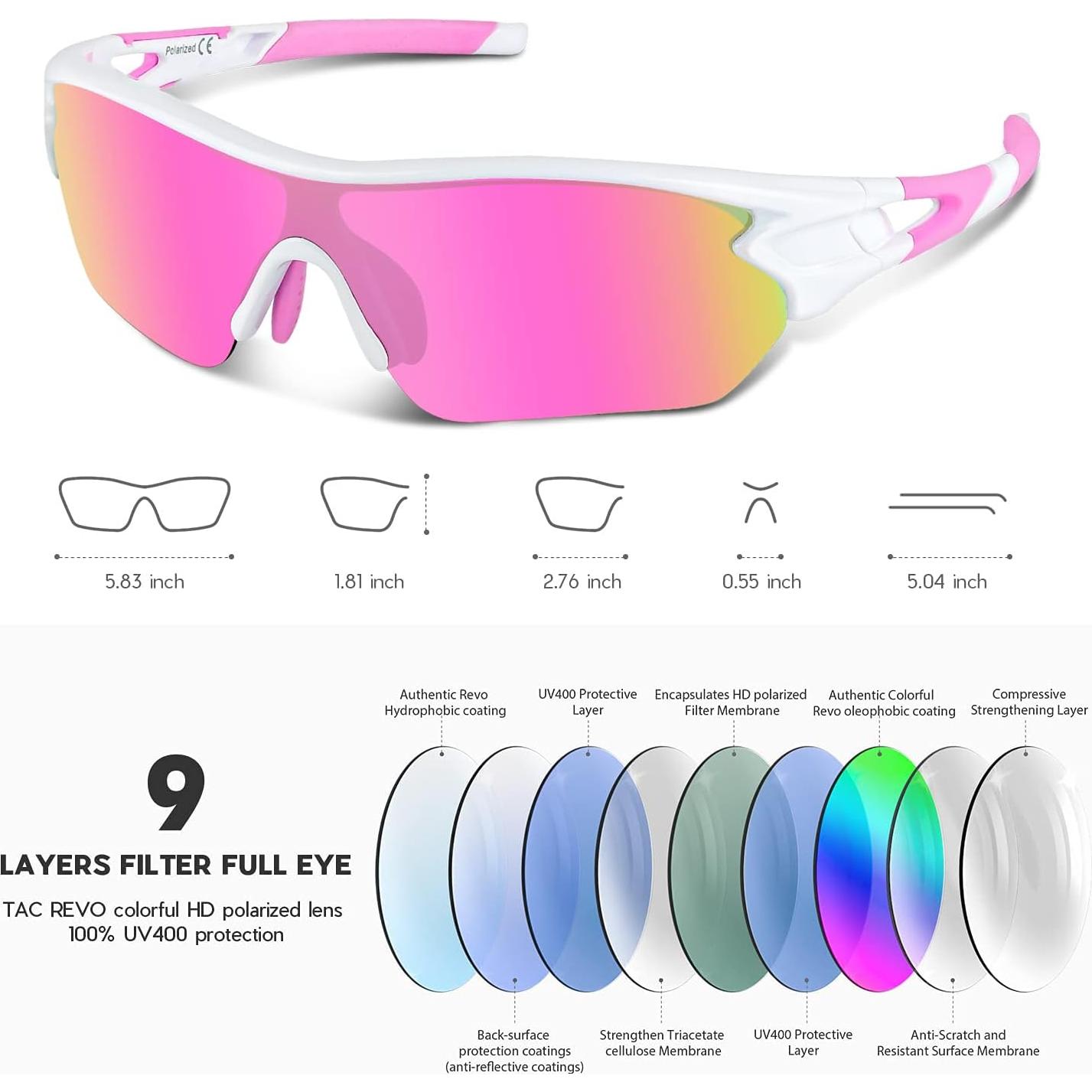 Gafas de sol BEACOOL polarizadas para deportes y actividades