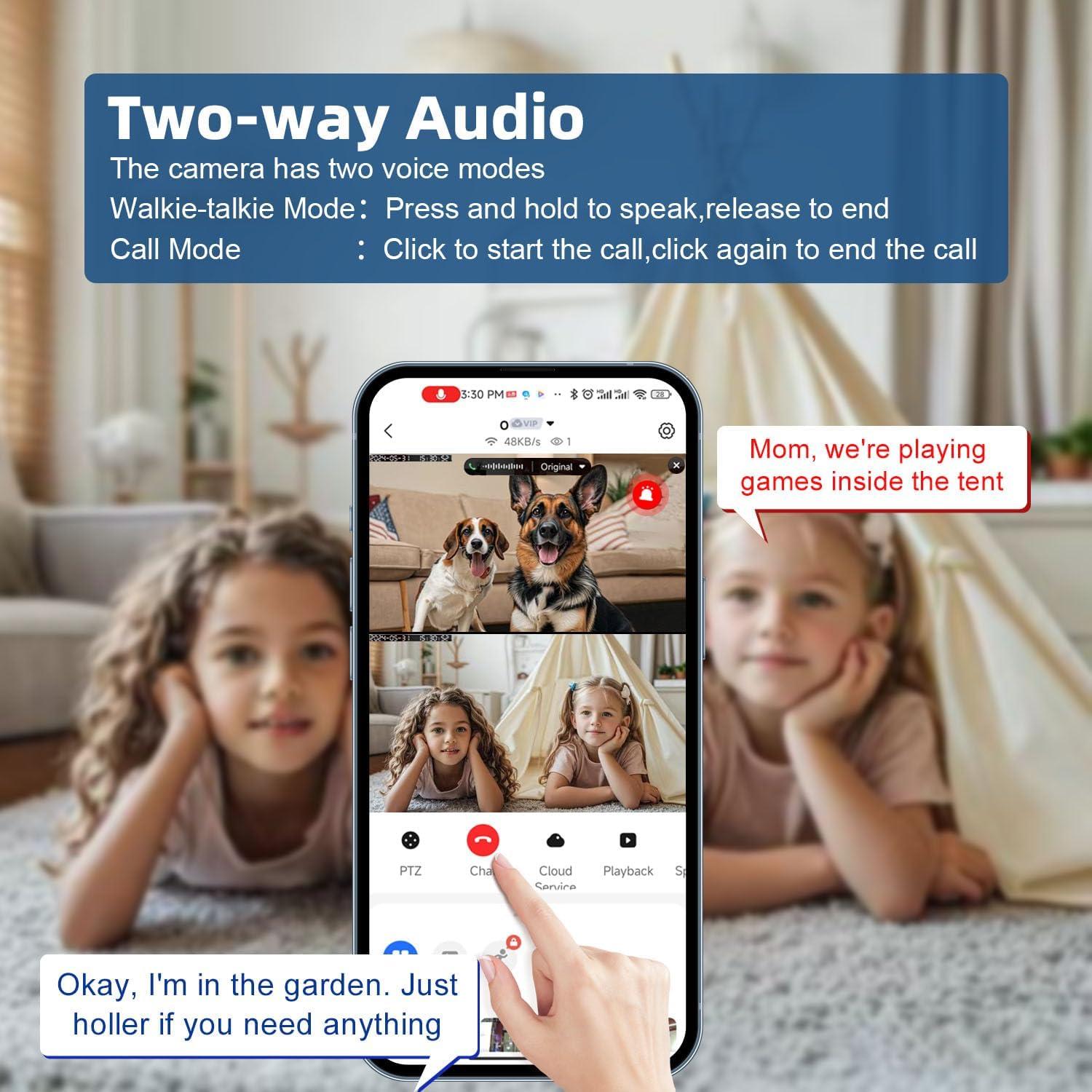 Cámara de Seguridad Kinnkall IPC960P 4MP Doble Lente 360°