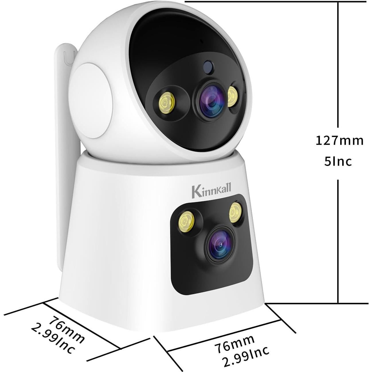Cámara de Seguridad Kinnkall IPC960P 4MP Doble Lente 360°
