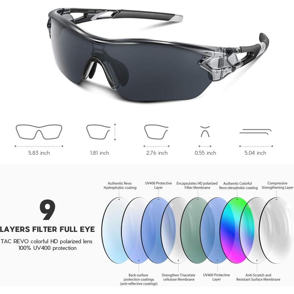 Gafas de sol BEACOOL polarizadas para deportes y actividades