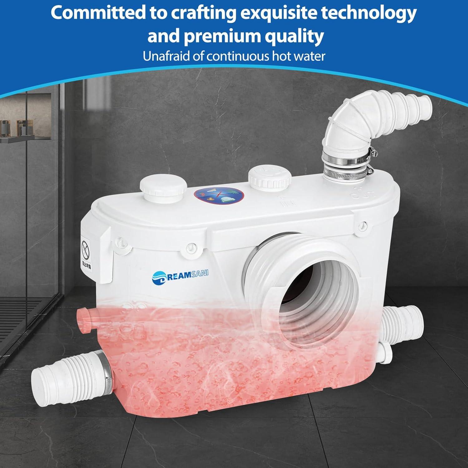 Bomba Maceradora de 500W Dreamsani para Toilet y Lavandería