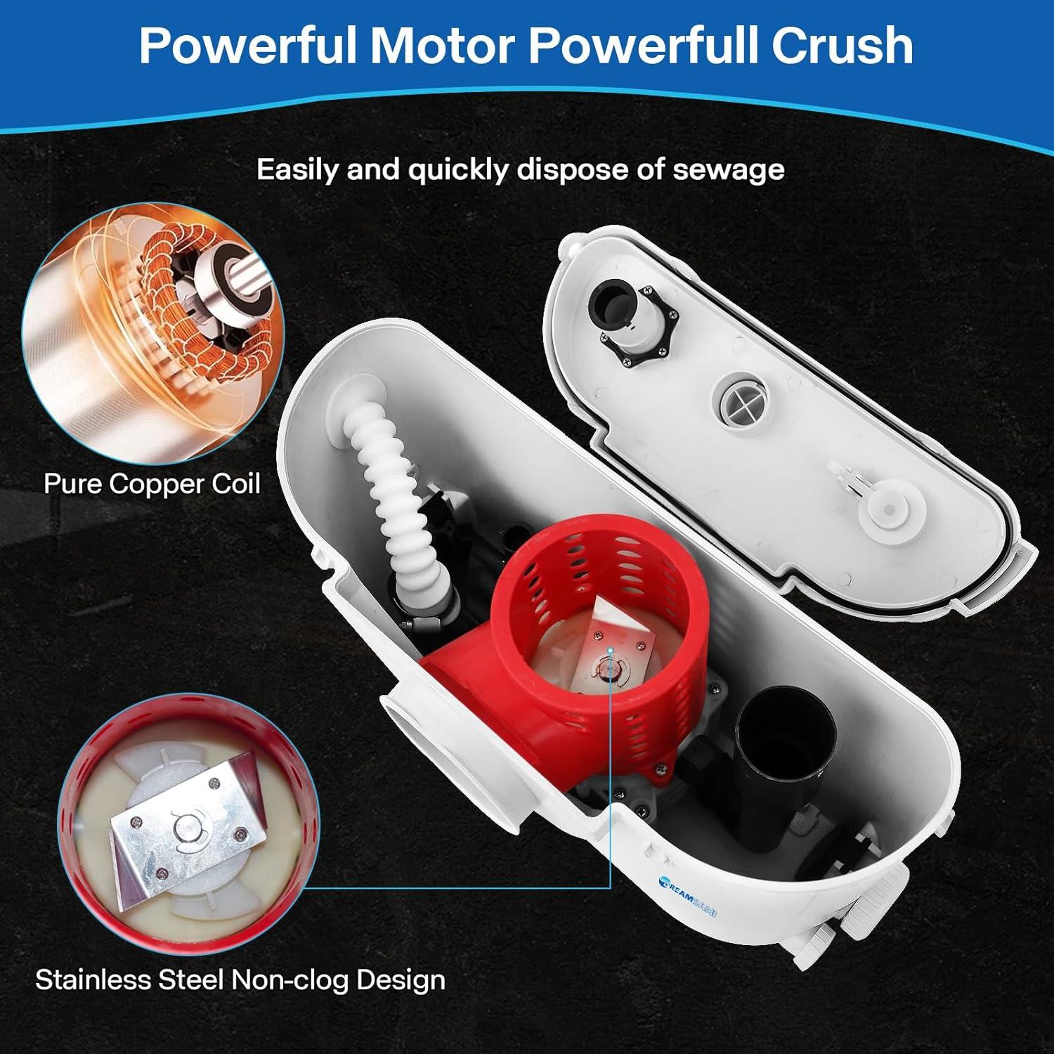 Bomba Maceradora de 500W Dreamsani para Toilet y Lavandería