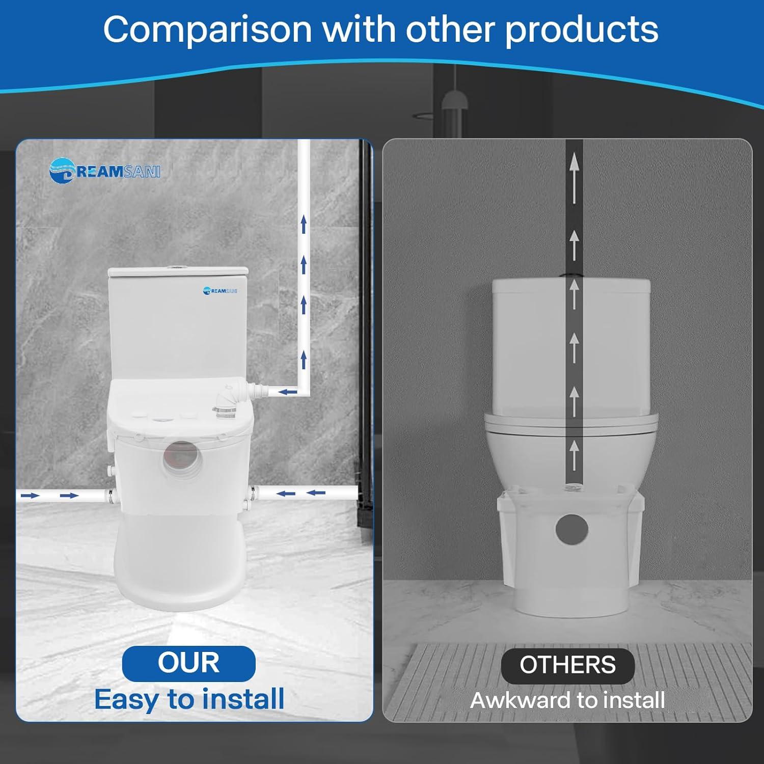 Bomba Maceradora de 500W Dreamsani para Toilet y Lavandería