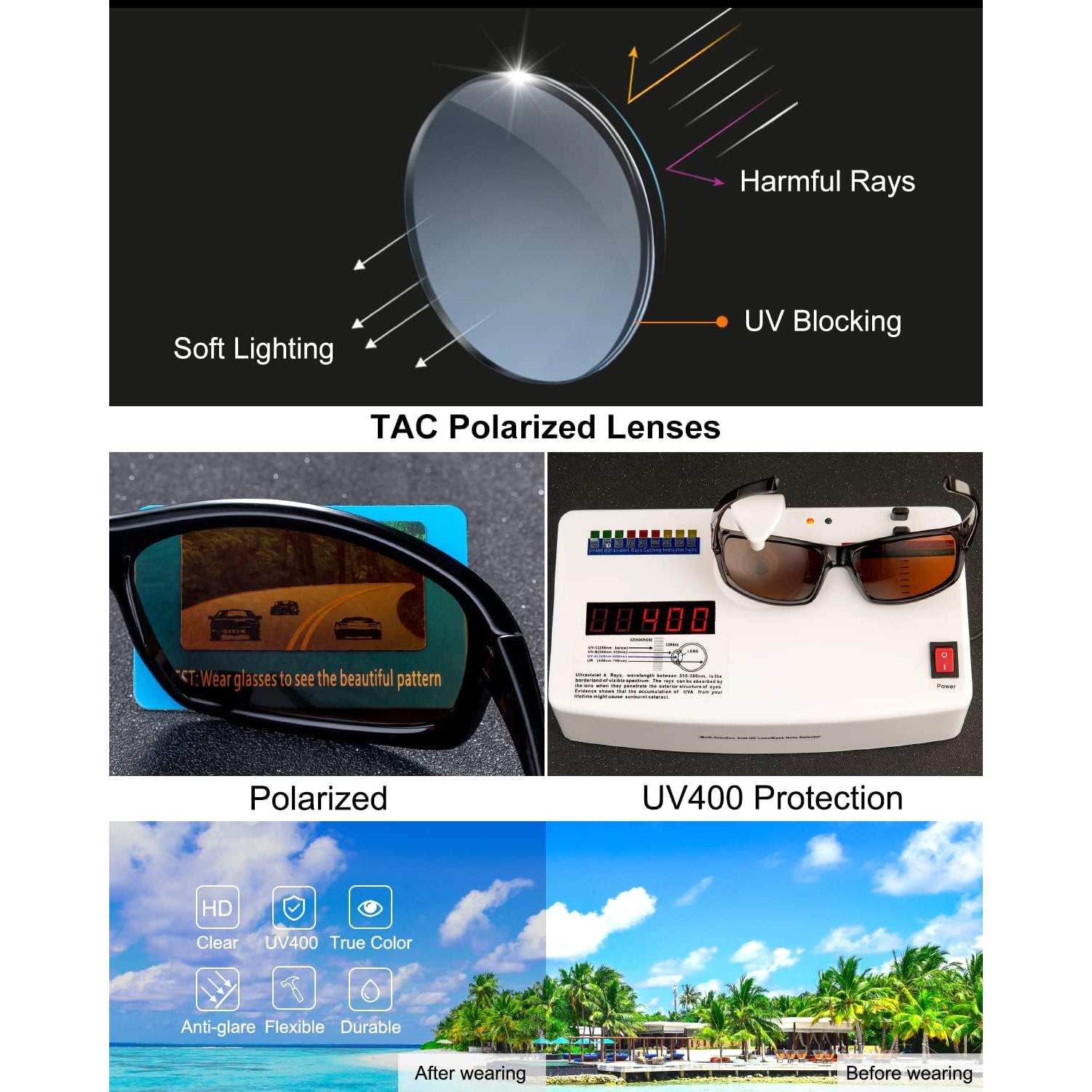 Gafas de sol deportivas BEALER polarizadas para hombres