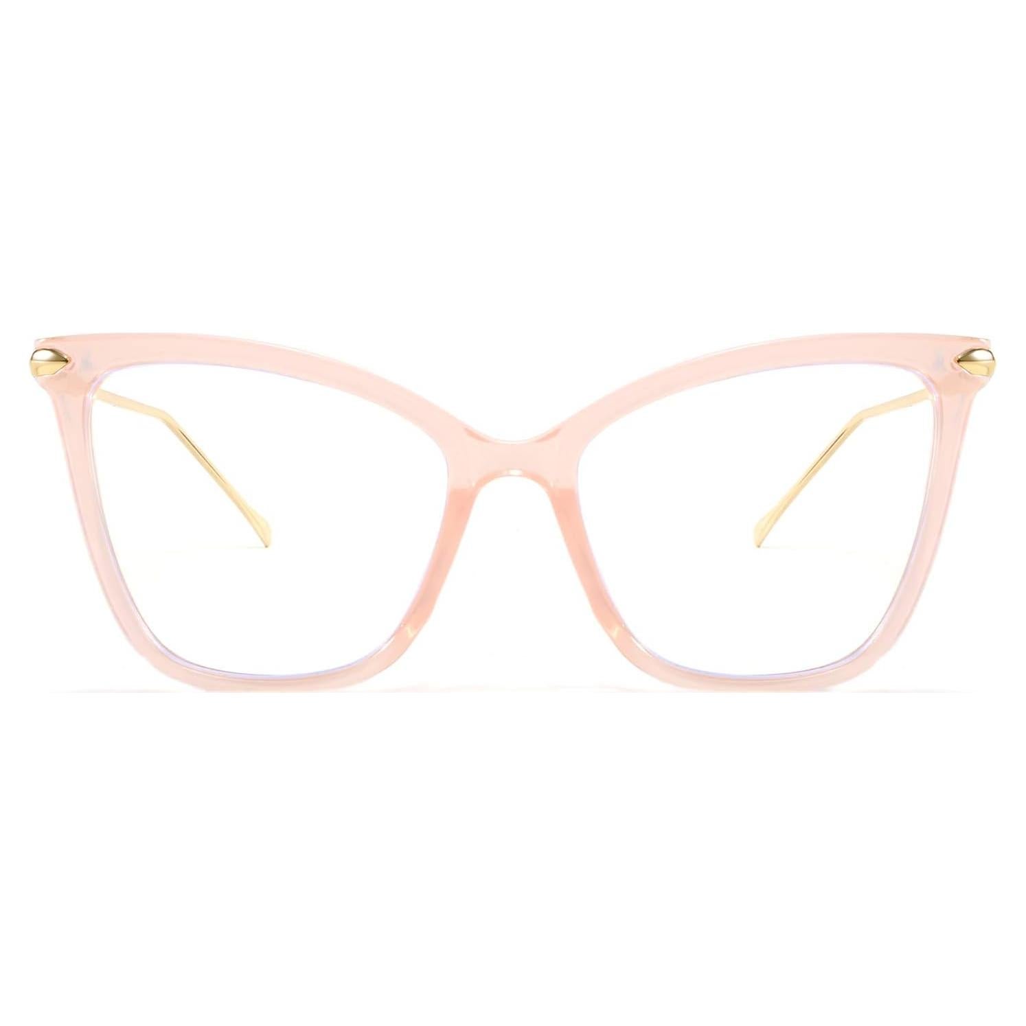 Gafas de Ojo de Gato FEISEDY con Bloqueo de Luz Azul Rosa