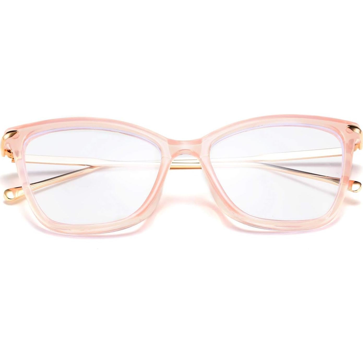 Gafas de Ojo de Gato FEISEDY con Bloqueo de Luz Azul Rosa