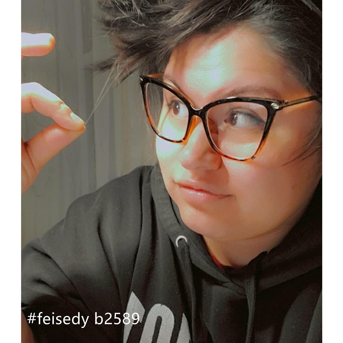 Gafas de Ojo de Gato FEISEDY con Bloqueo de Luz Azul