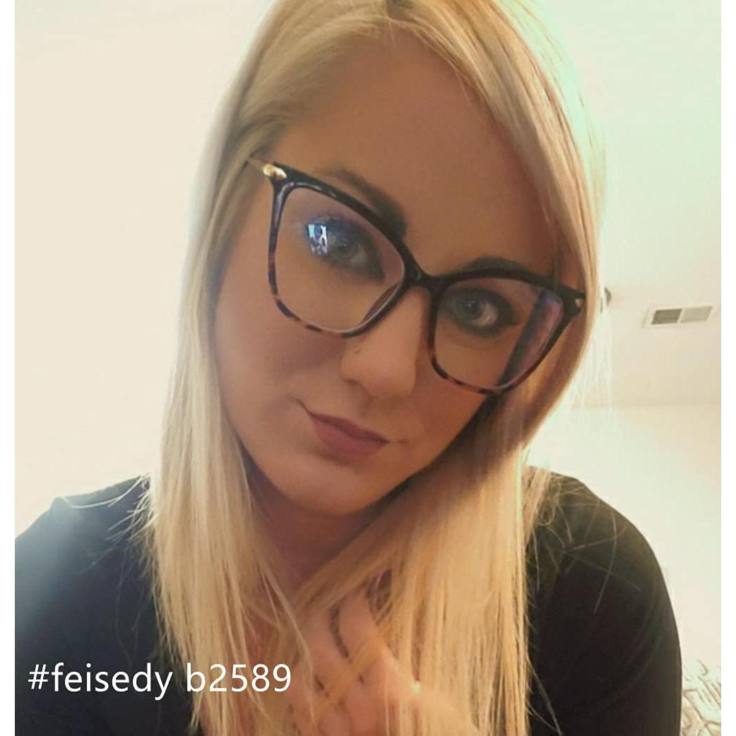 Gafas de Ojo de Gato FEISEDY con Bloqueo de Luz Azul