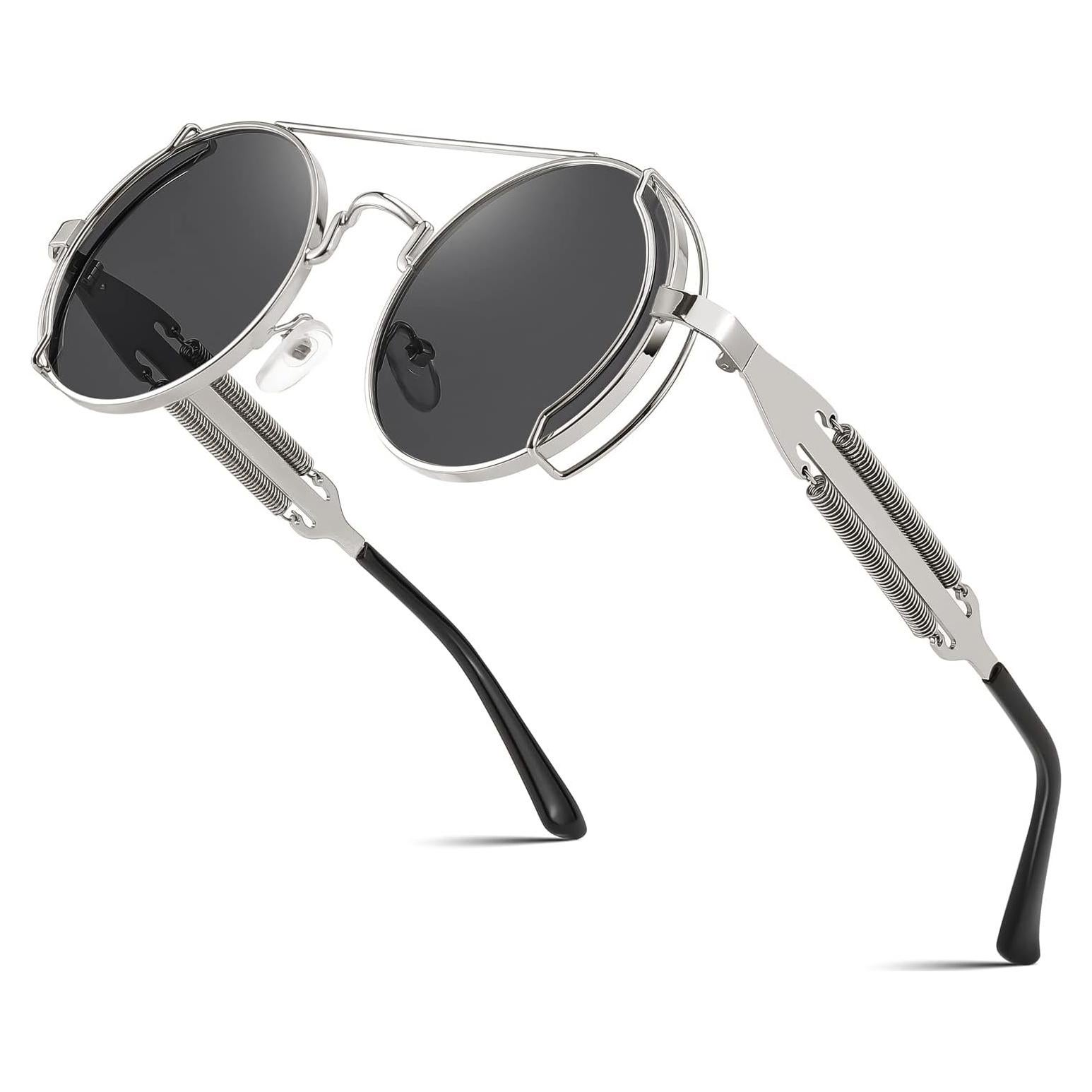 Gafas de sol FEISEDY aviador retro steampunk 50mm UV400