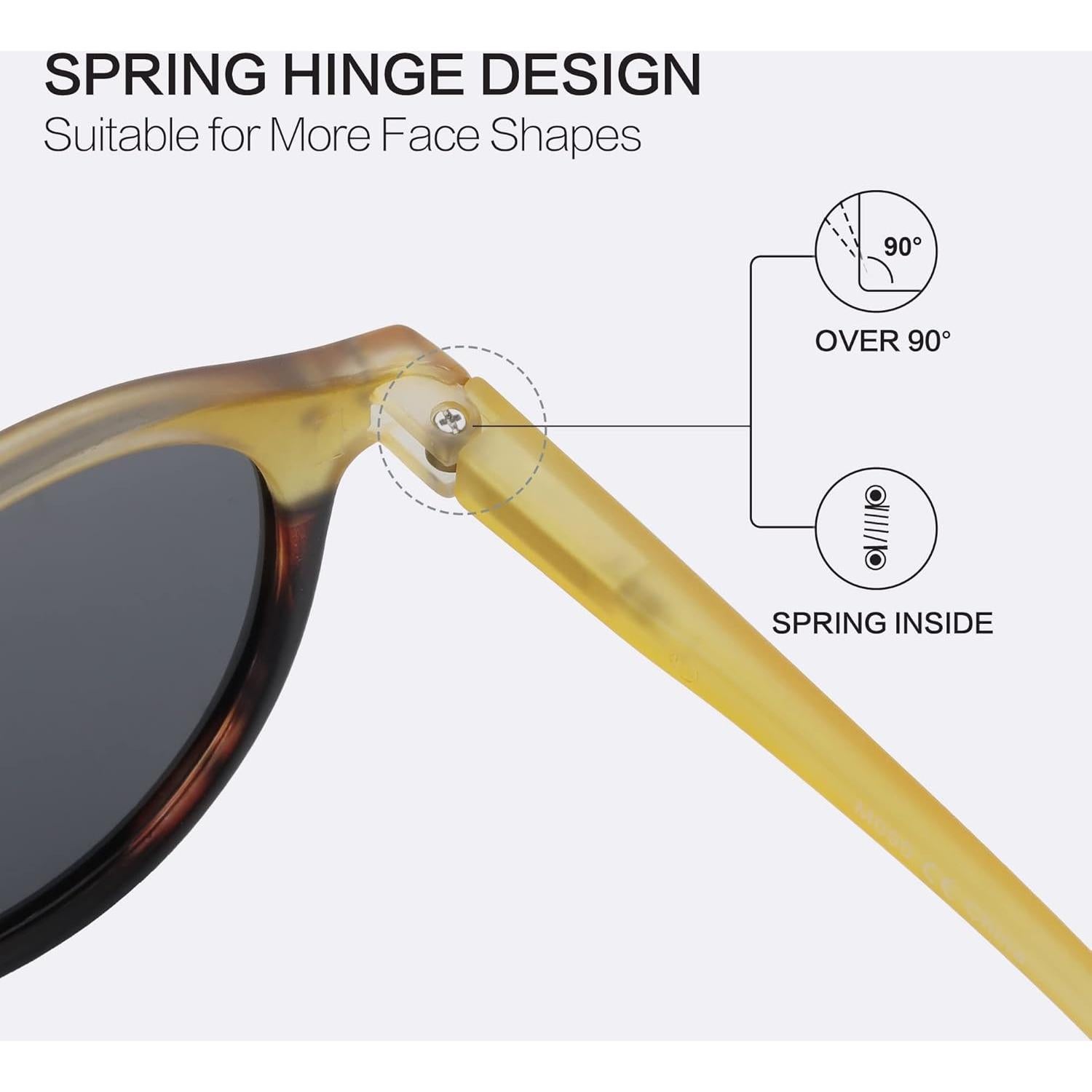 Gafas de sol polarizadas ZENOTTIC retro clásicas 48mm