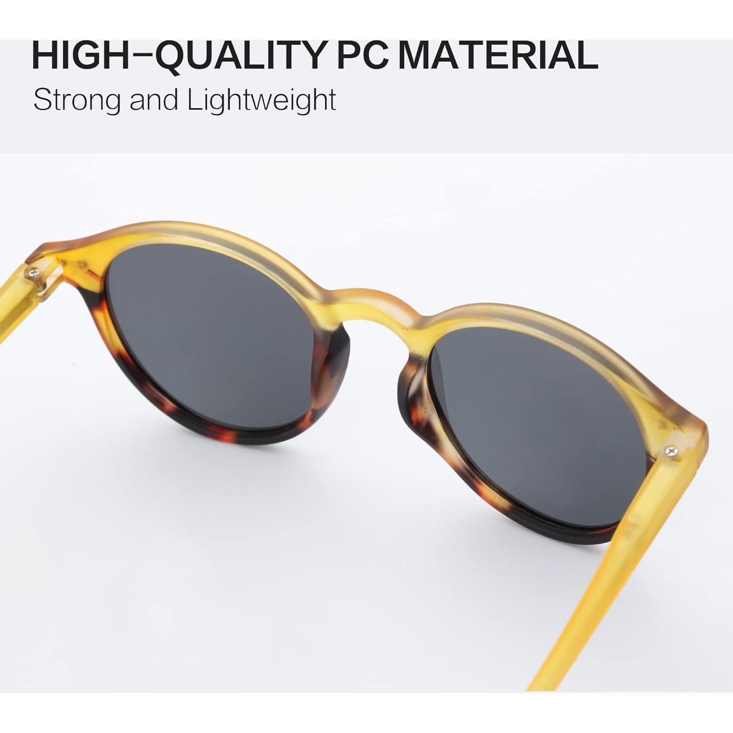 Gafas de sol polarizadas ZENOTTIC retro clásicas 48mm