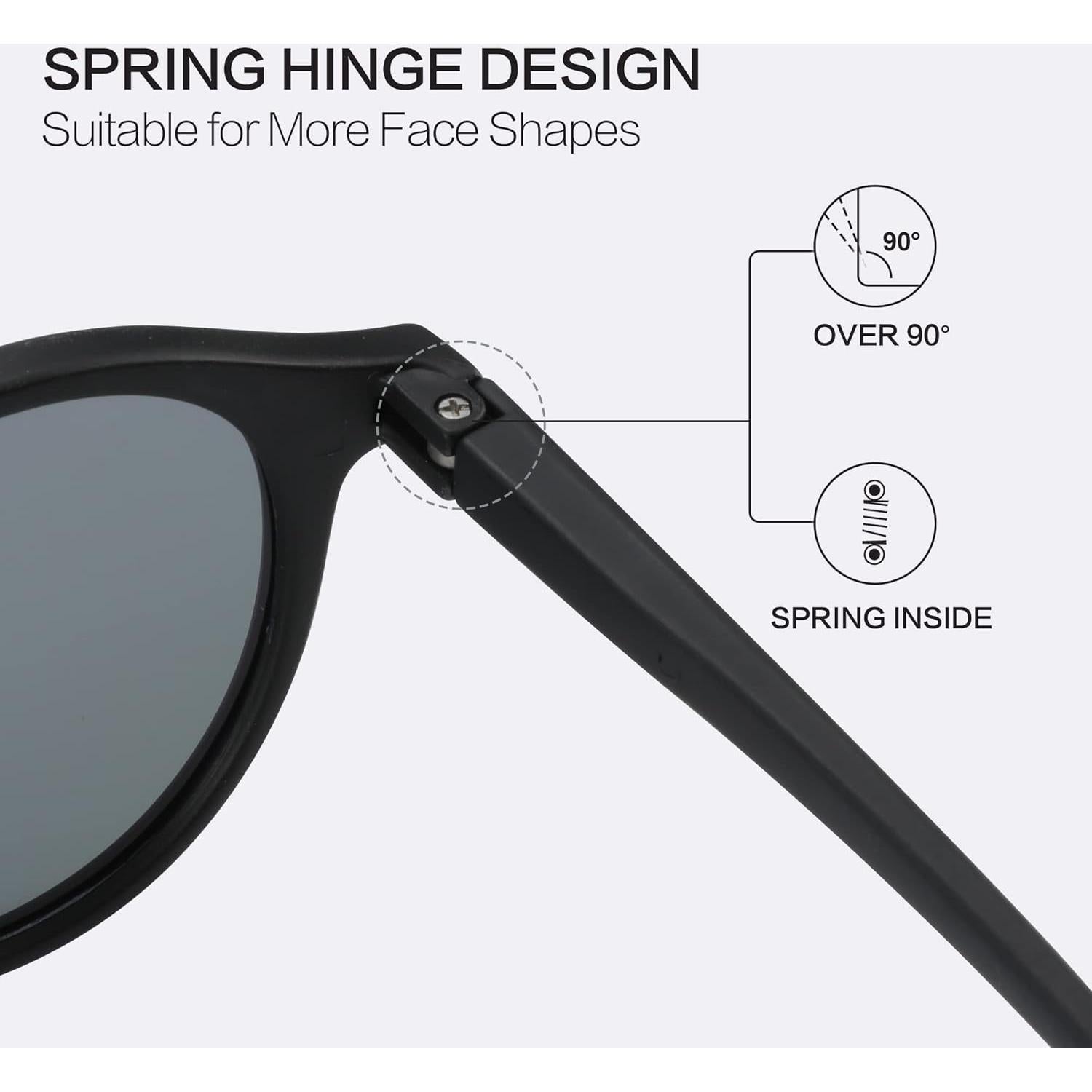 Gafas de sol polarizadas ZENOTTIC retro clásicas 48mm