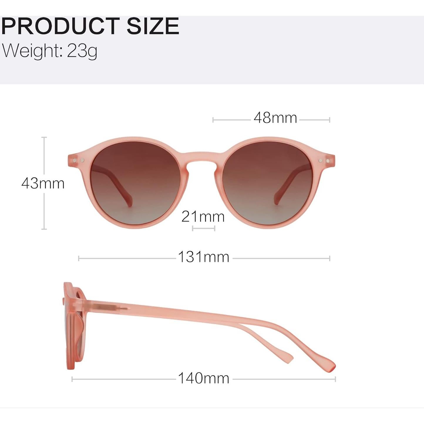 Gafas de sol polarizadas ZENOTTIC retro para hombres y mujeres