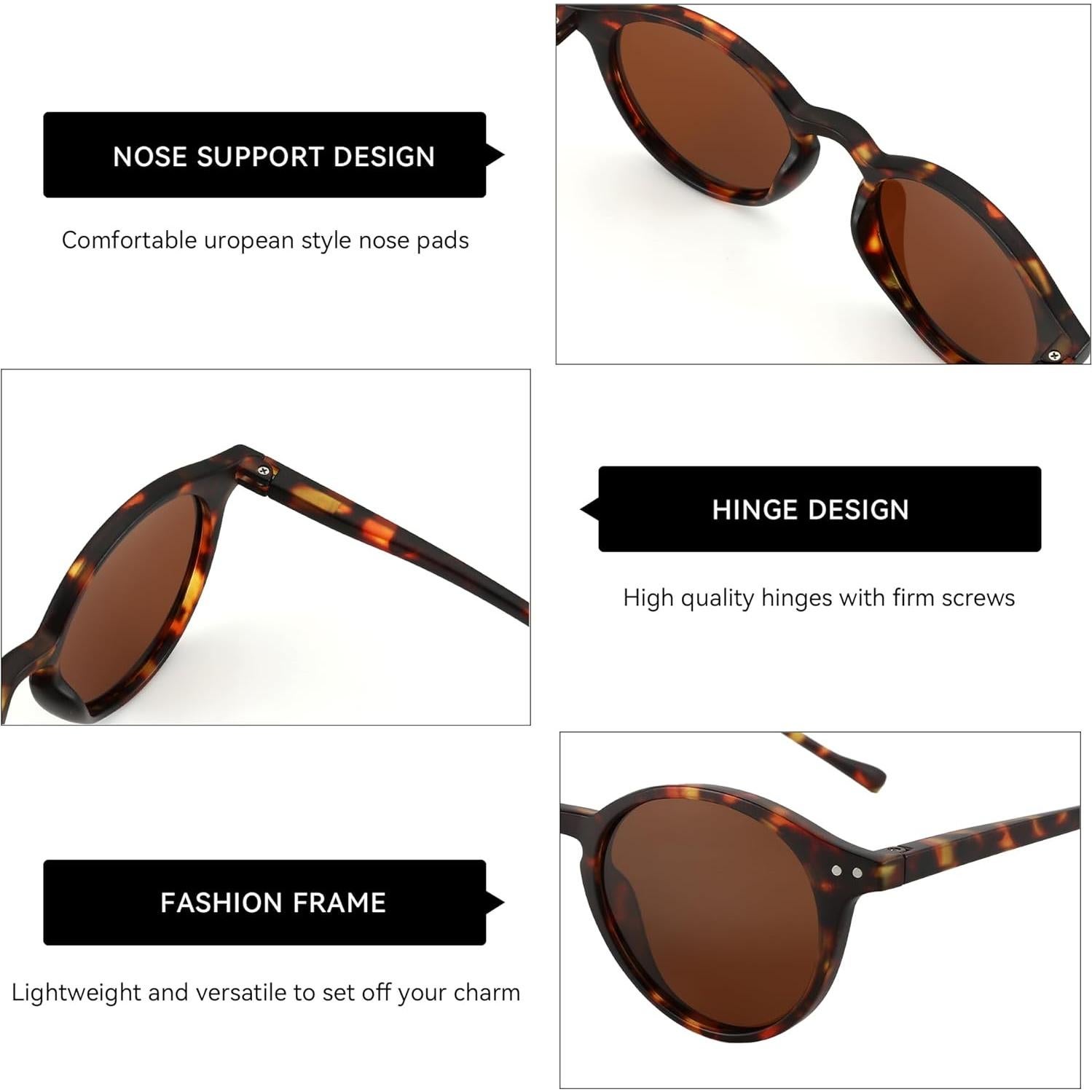 Gafas de sol polarizadas ZENOTTIC estilo retro para hombres y mujeres