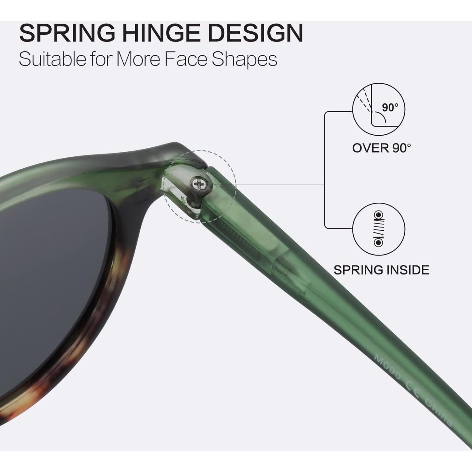 Gafas de sol polarizadas ZENOTTIC retro 48mm UV 100%