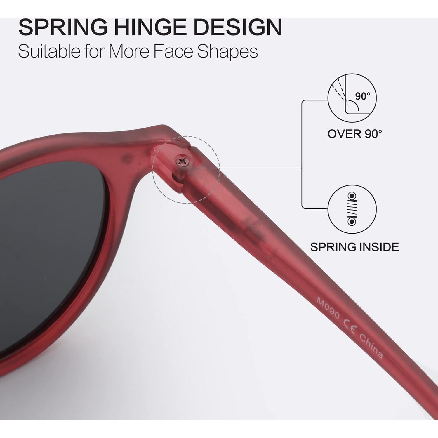 Gafas de Sol Polarizadas ZENOTTIC Estilo Retro 48mm