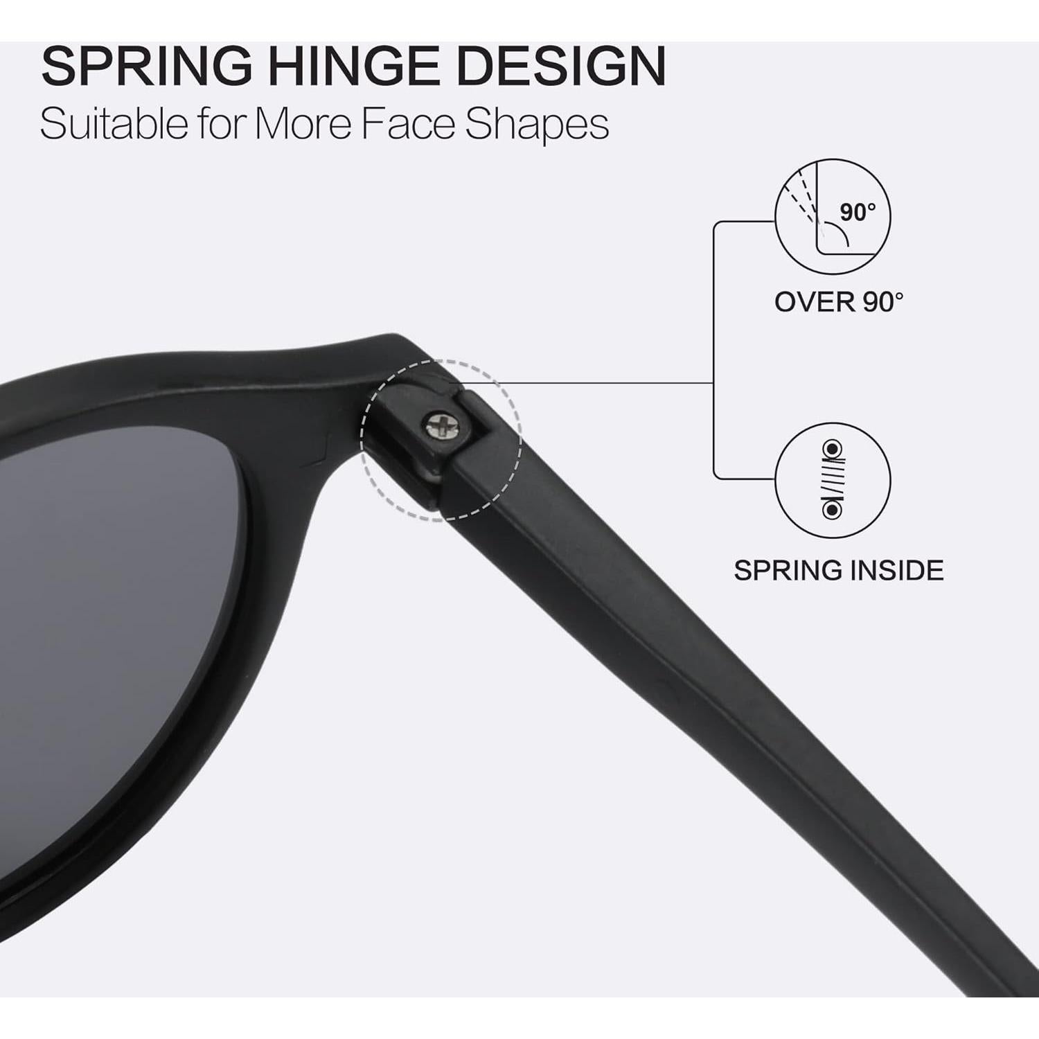 Gafas de sol polarizadas ZENOTTIC retro clásicas 48mm