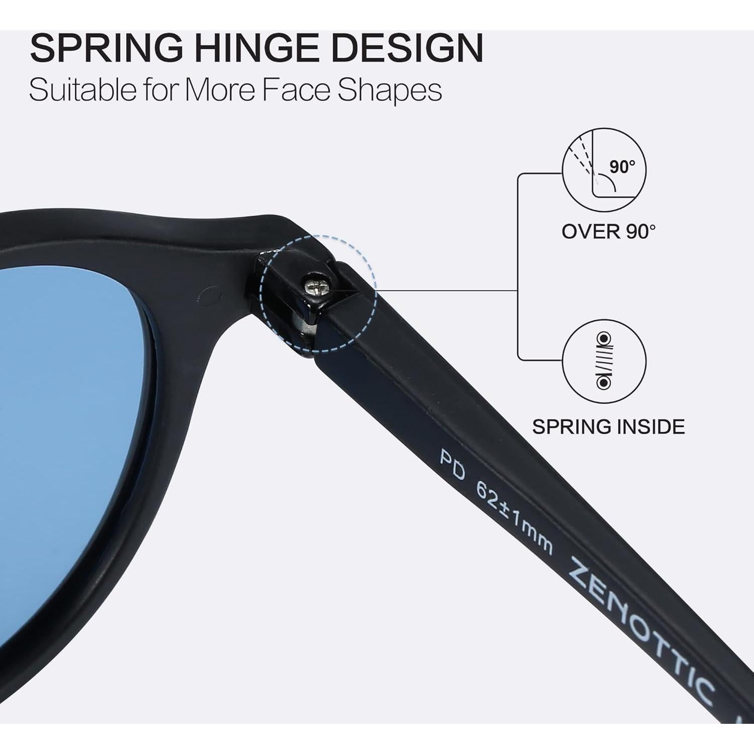 Gafas de Sol Polarizadas ZENOTTIC Retro Clásicas UV 100%