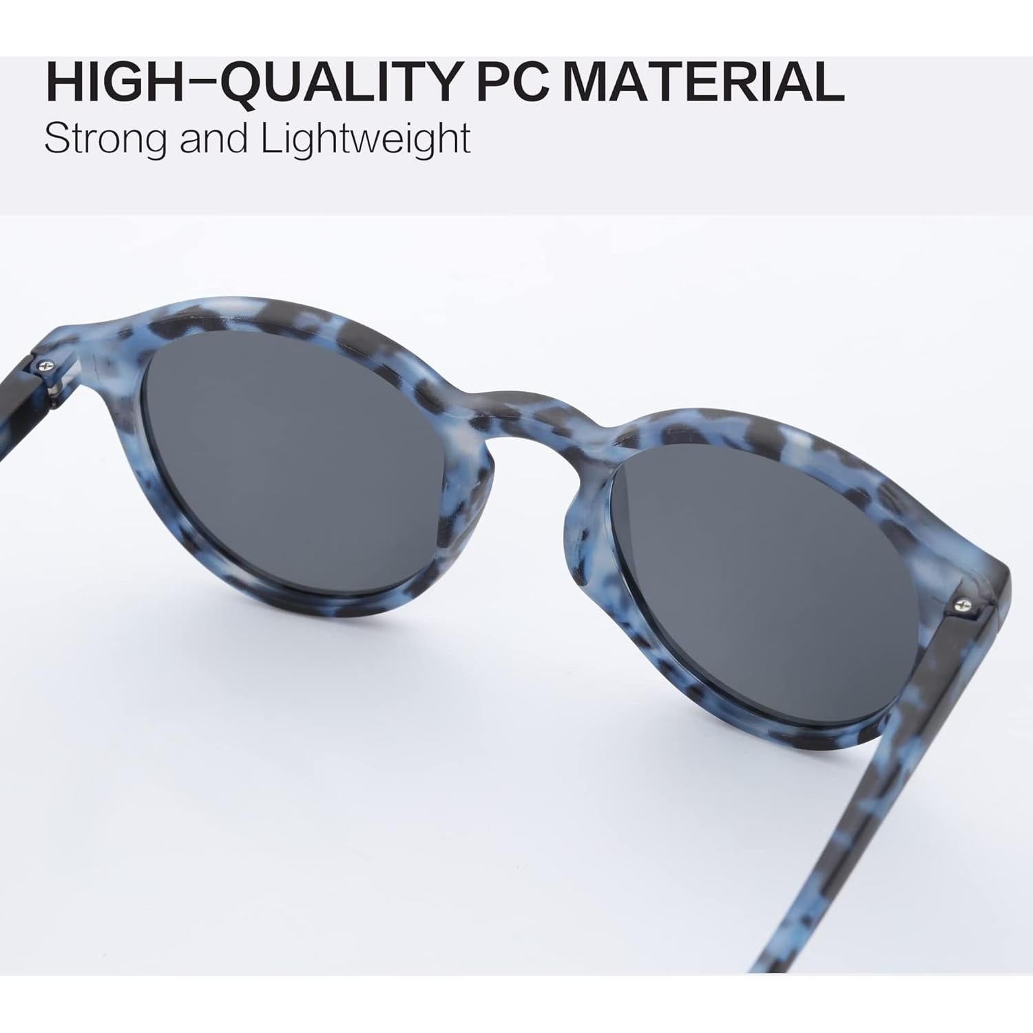 Gafas de Sol Polarizadas ZENOTTIC Estilo Retro 48mm