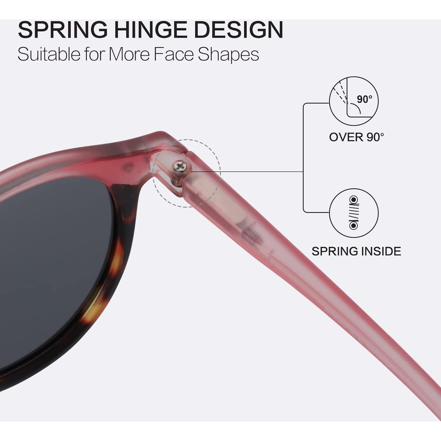 Gafas de Sol Polarizadas ZENOTTIC Redondas Retro 48mm