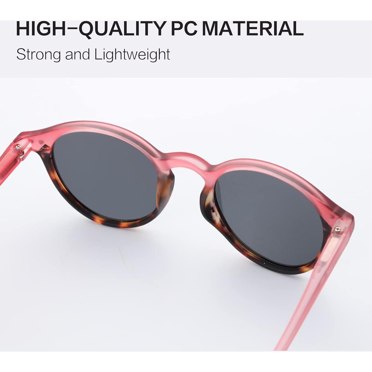 Gafas de Sol Polarizadas ZENOTTIC Redondas Retro 48mm