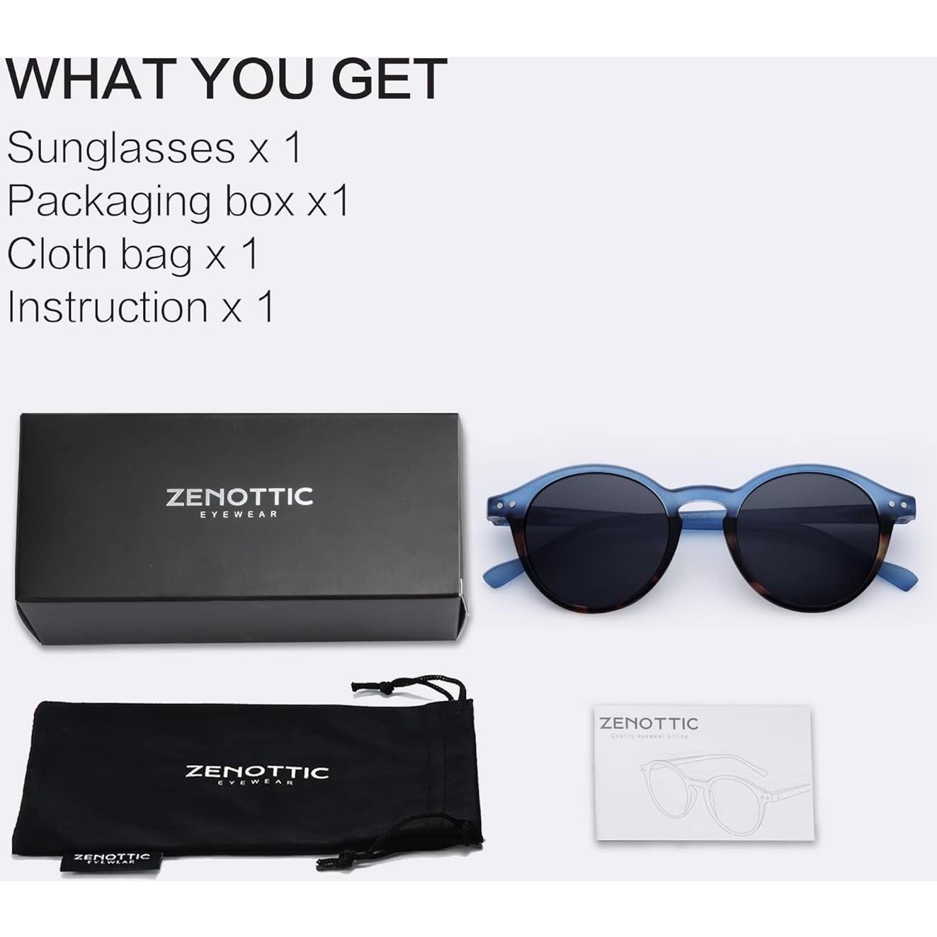 Gafas de Sol Polarizadas ZENOTTIC Retro Clásicas UV 100%