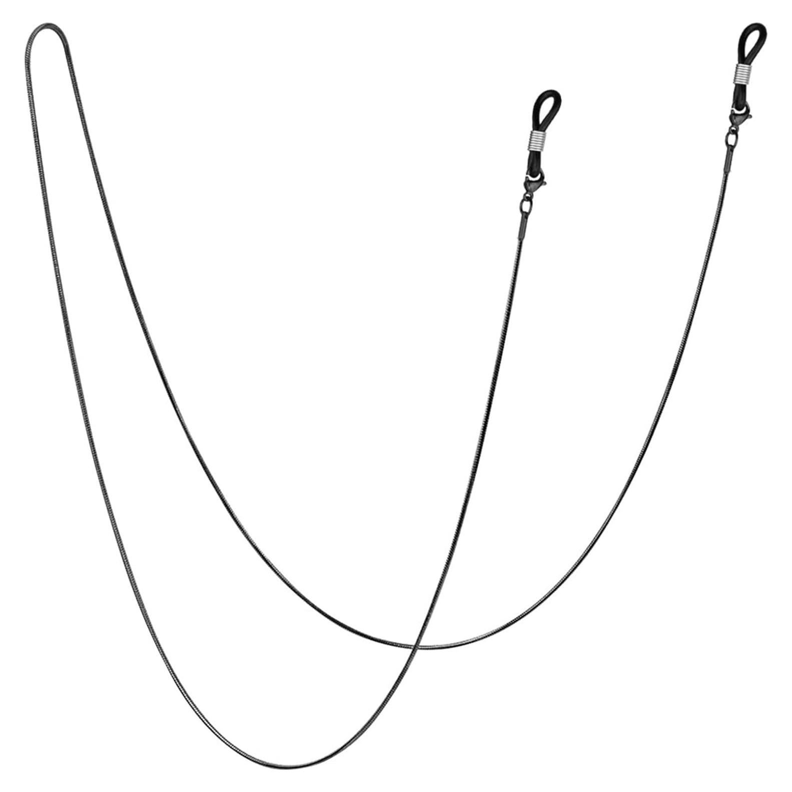 Cadena para Gafas Jmkcoz 80cm Acero Inoxidable Negro