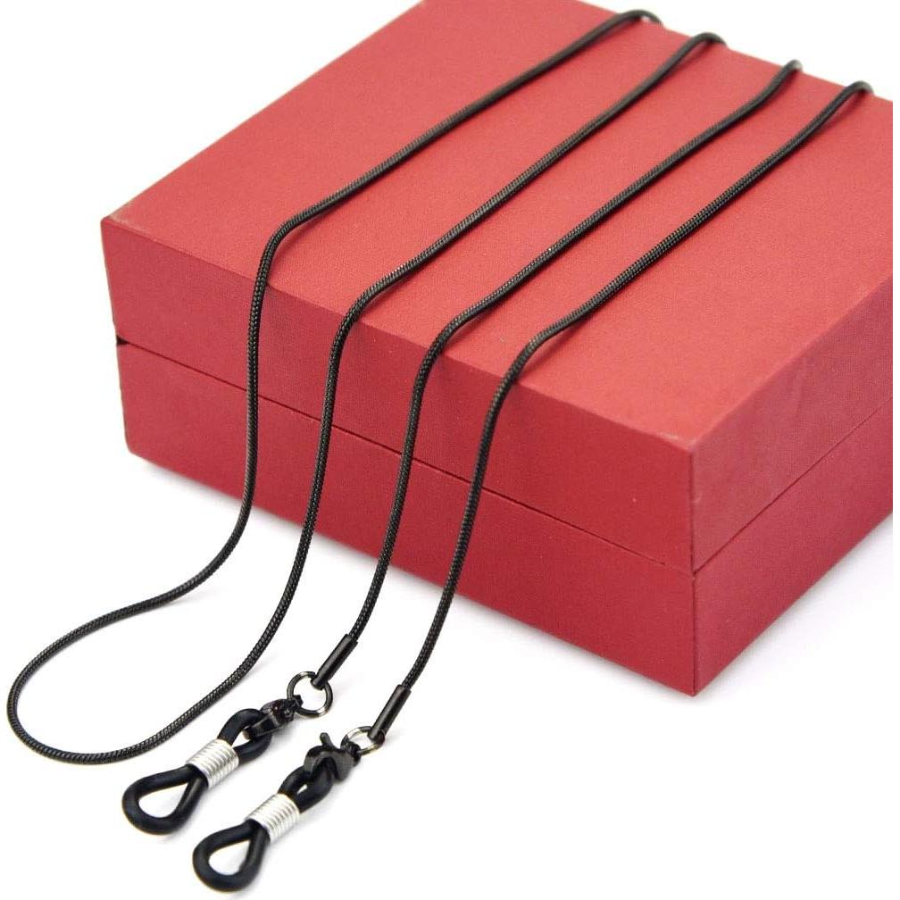 Cadena para Gafas Jmkcoz 80cm Acero Inoxidable Negro