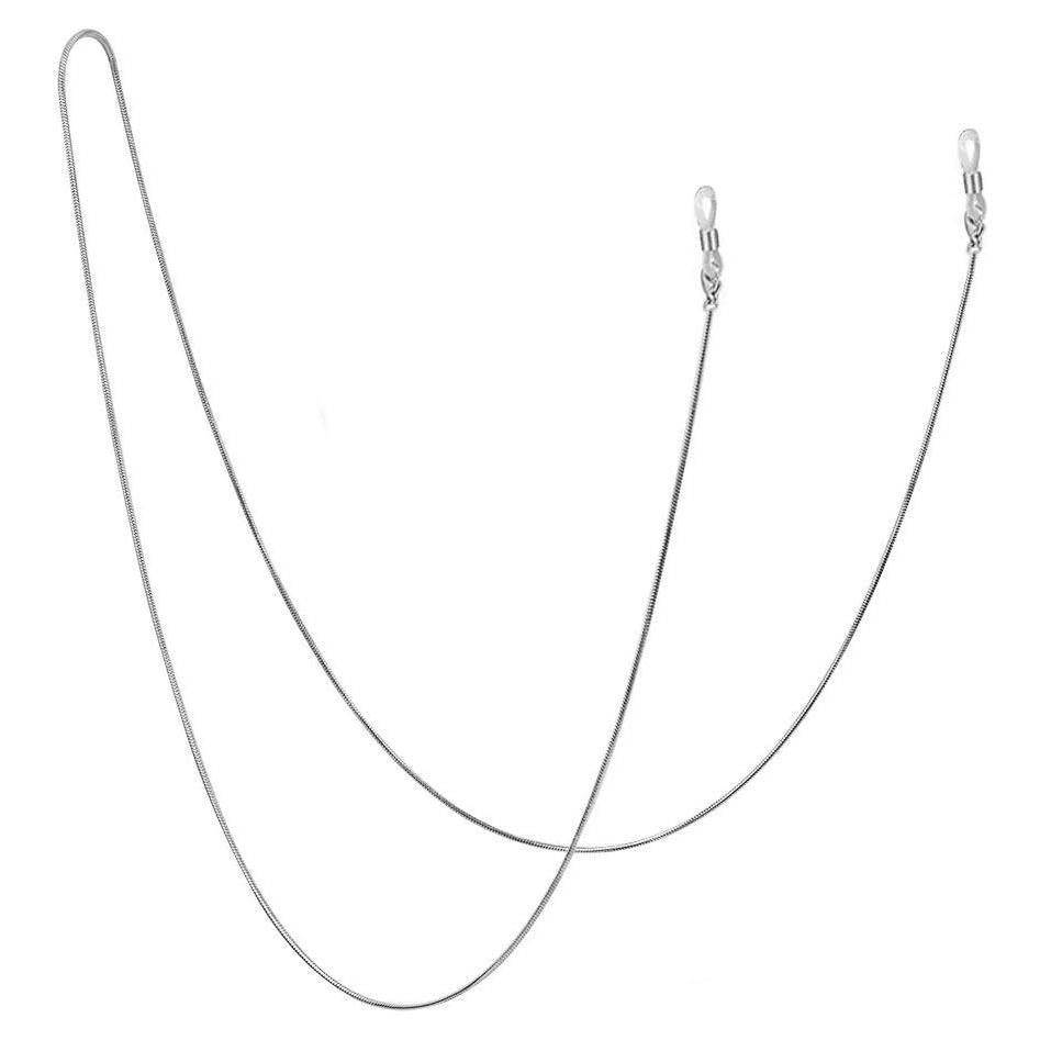 Cadena para Gafas Jmkcoz 80cm Acero Inoxidable Plateada