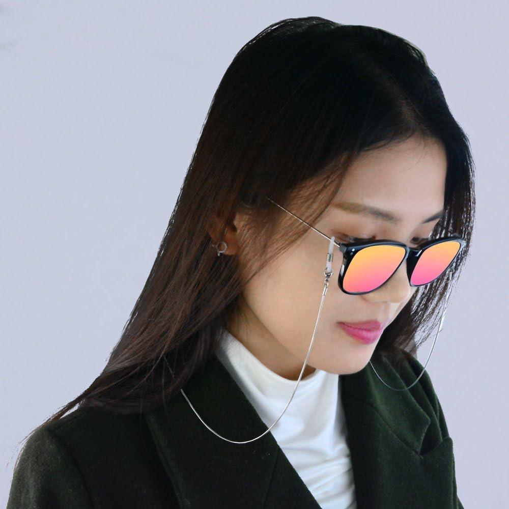 Cadena para Gafas Jmkcoz 80cm Acero Inoxidable Plateada