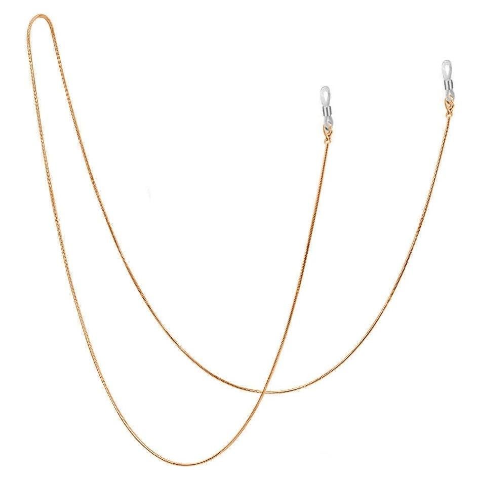 Cadena para Gafas Jmkcoz 80cm Acero Inoxidable Dorada