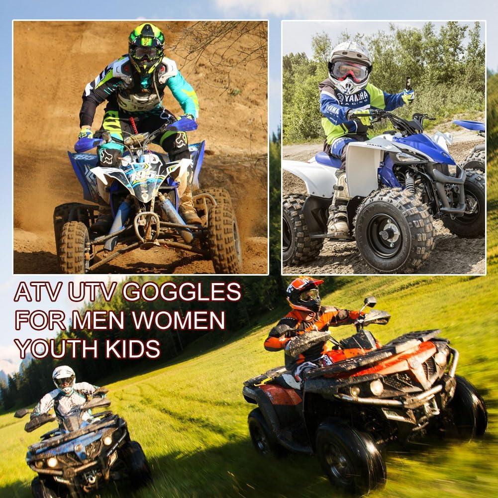 Gafas de Motocross SPOSUNE UV400 Negro Verde Lente Clara