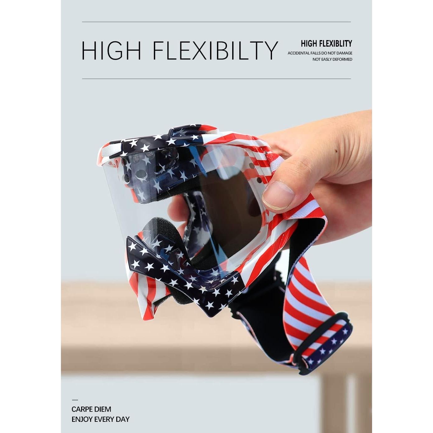 Gafas de Motocross SPOSUNE UV400 para Adultos y Jóvenes