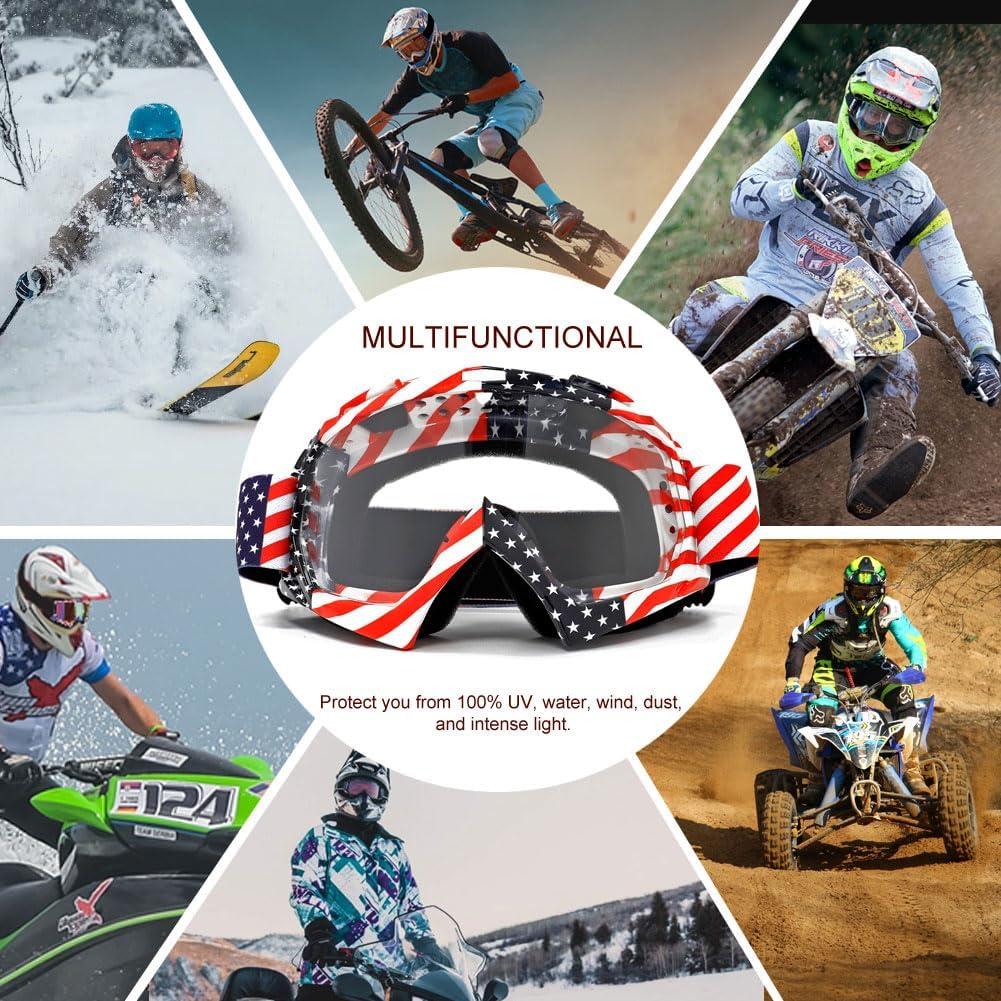 Gafas de Motocross SPOSUNE UV400 para Adultos y Jóvenes