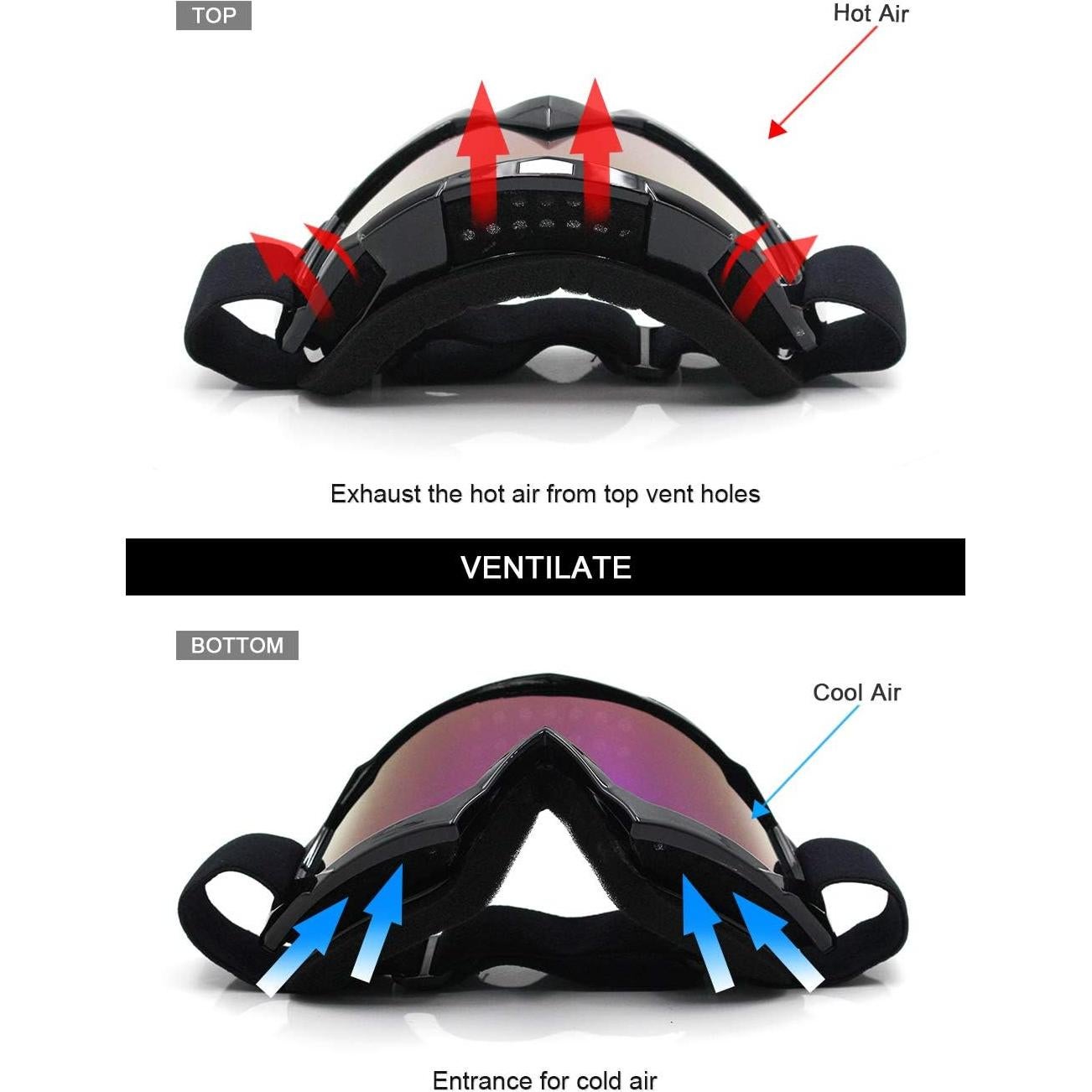 Gafas de Motocross SPOSUNE ATV UV400 para Hombres y Mujeres