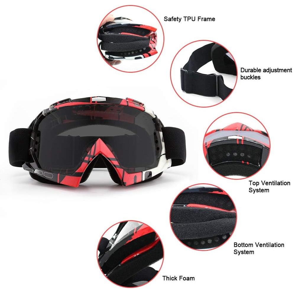 Gafas de Motocross SPOSUNE UV400 para ATV y Dirt Bike