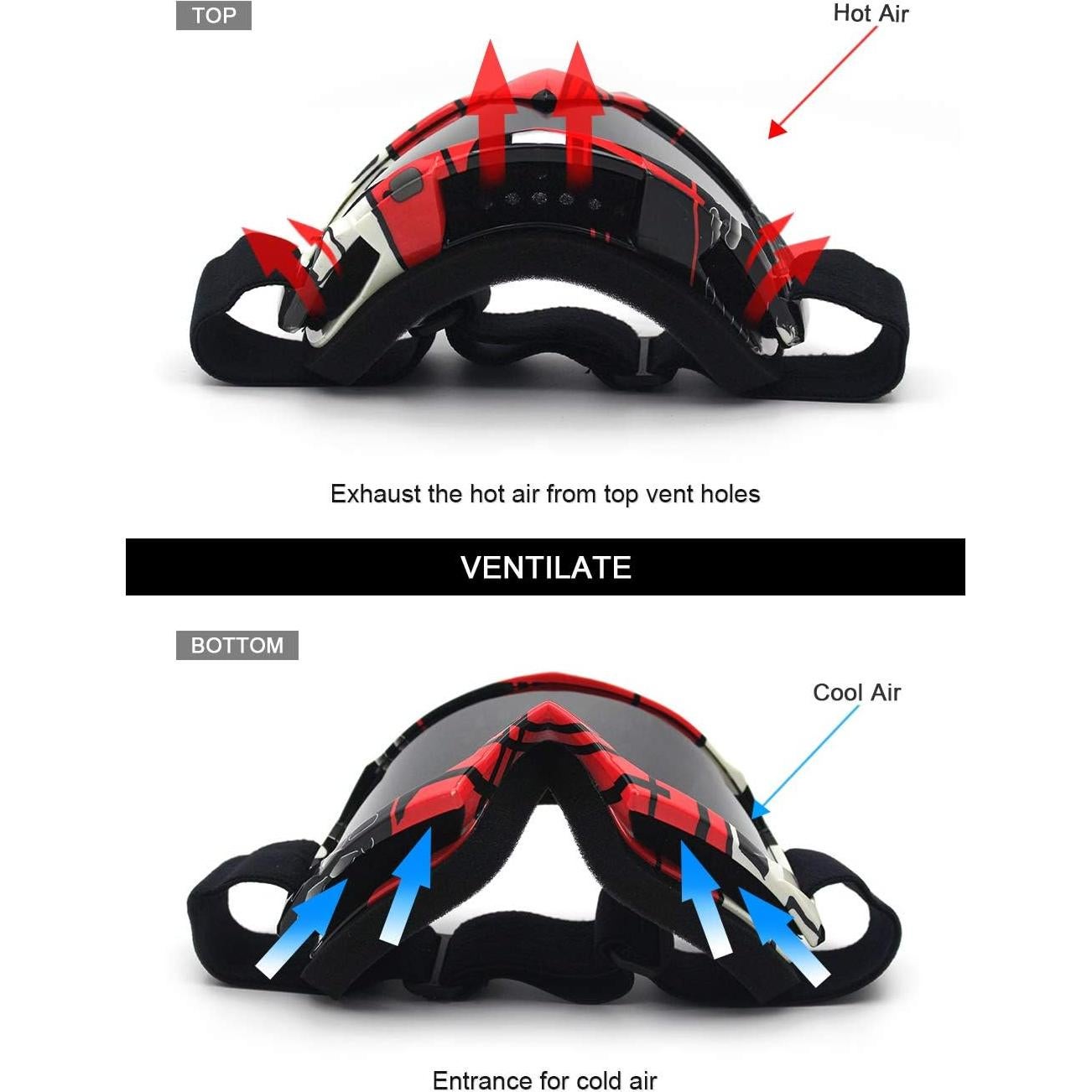 Gafas de Motocross SPOSUNE UV400 para ATV y Dirt Bike