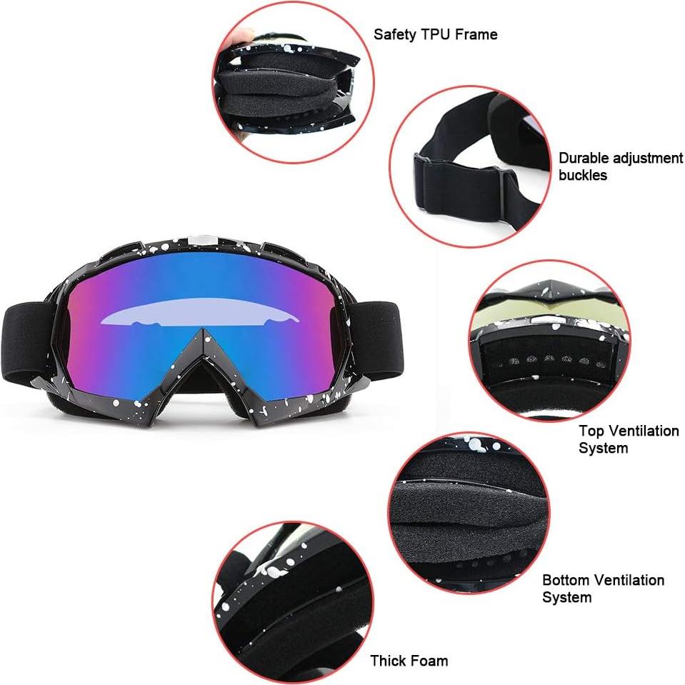 Gafas de Motocross SPOSUNE UV400 para ATV y Dirt Bike