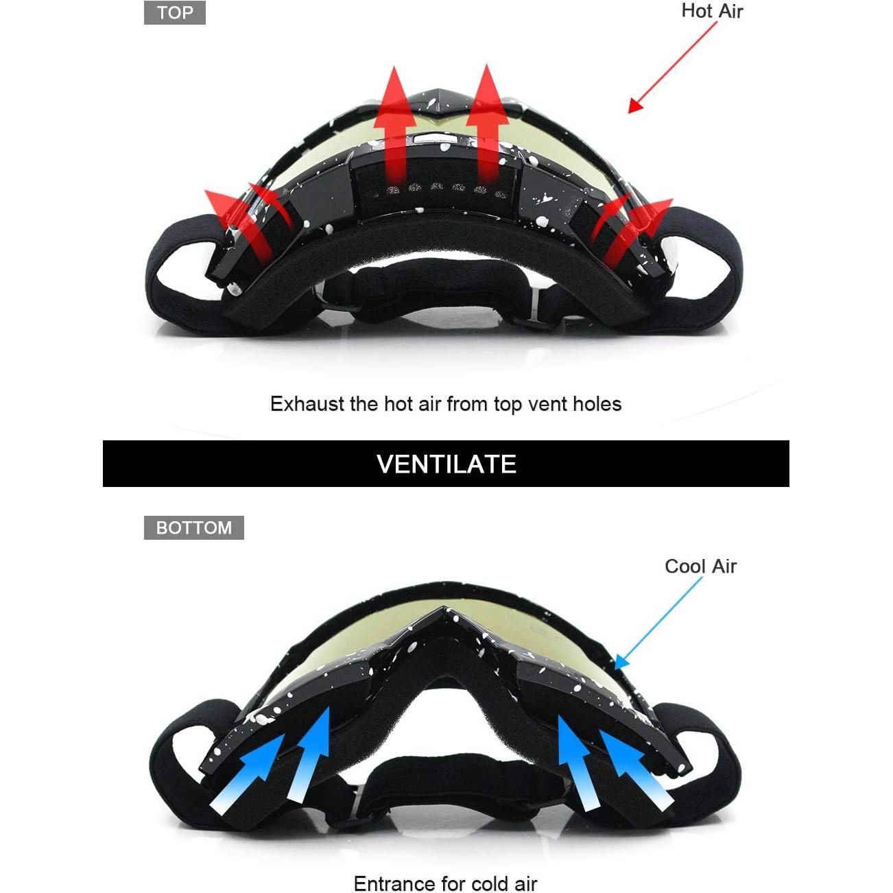 Gafas de Motocross SPOSUNE UV400 para ATV y Dirt Bike