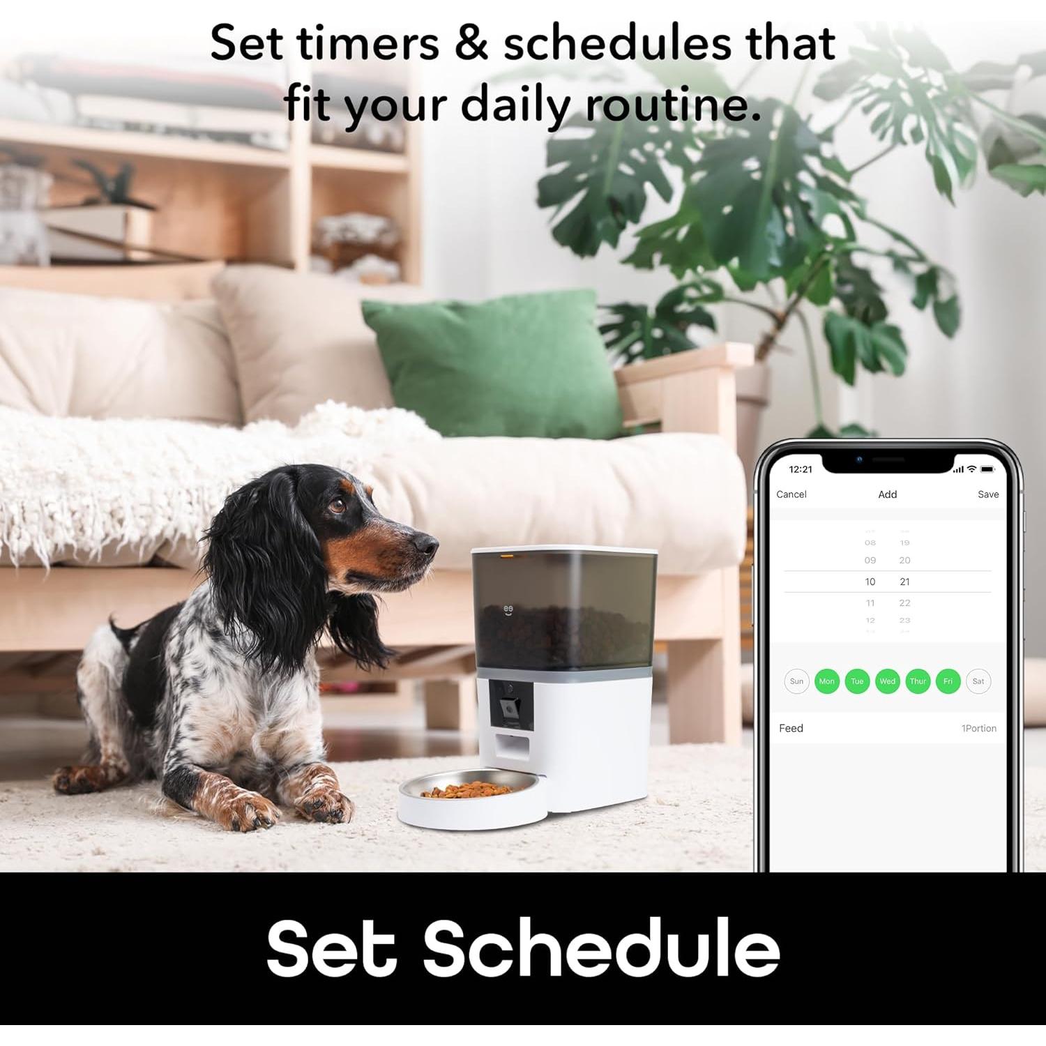 Comedero Inteligente Geeni 6L con Cámara 1080p y WiFi