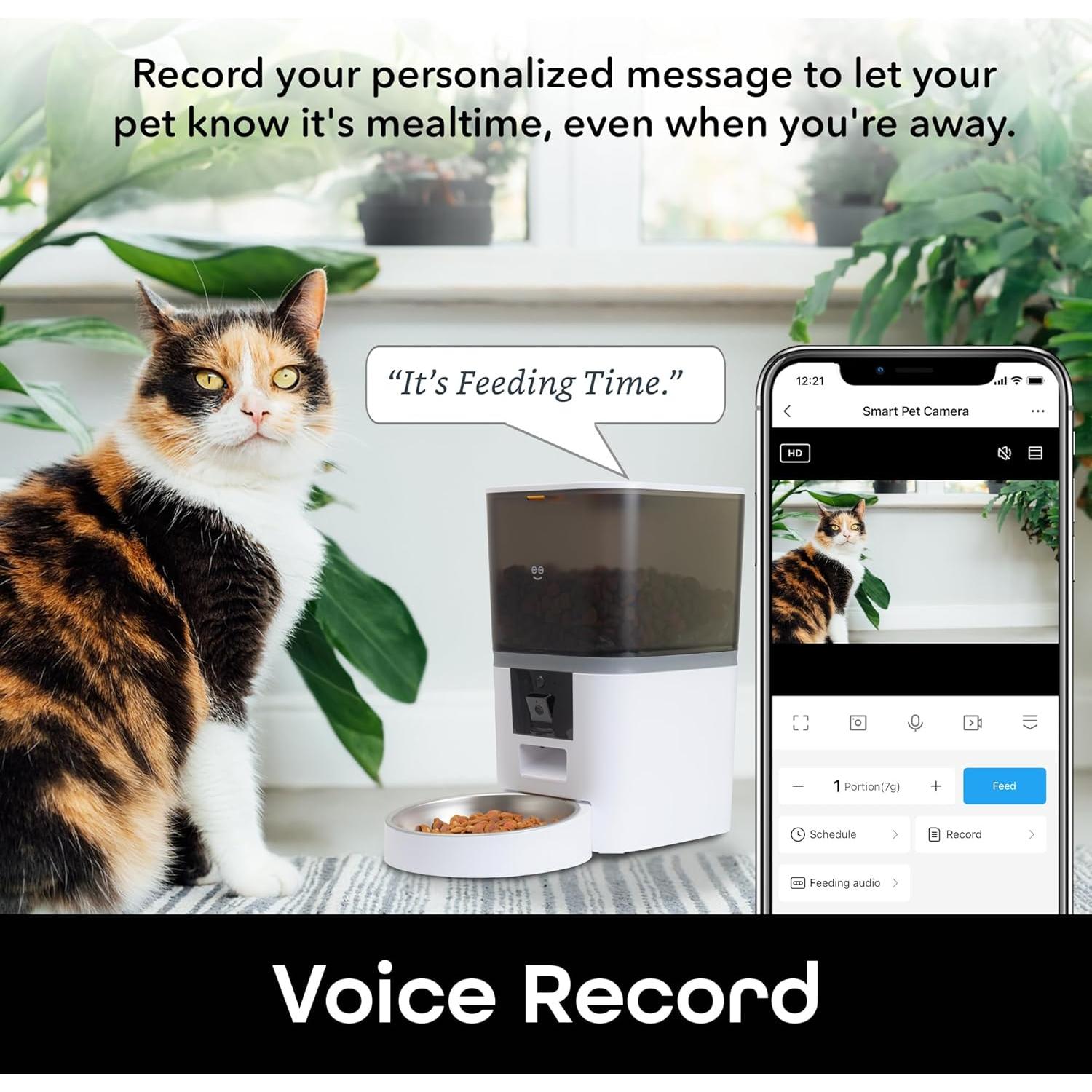 Comedero Inteligente Geeni 6L con Cámara 1080p y WiFi