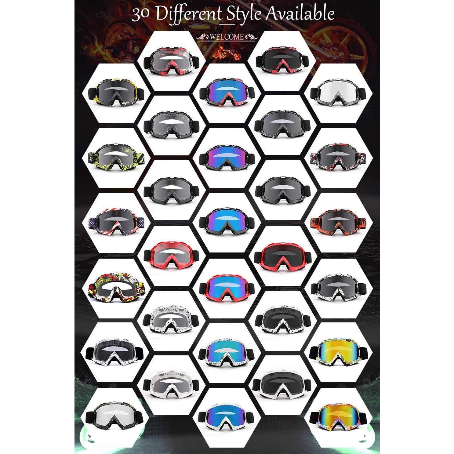 Gafas de motocross SPOSUNE ATV UV400 para hombres y mujeres