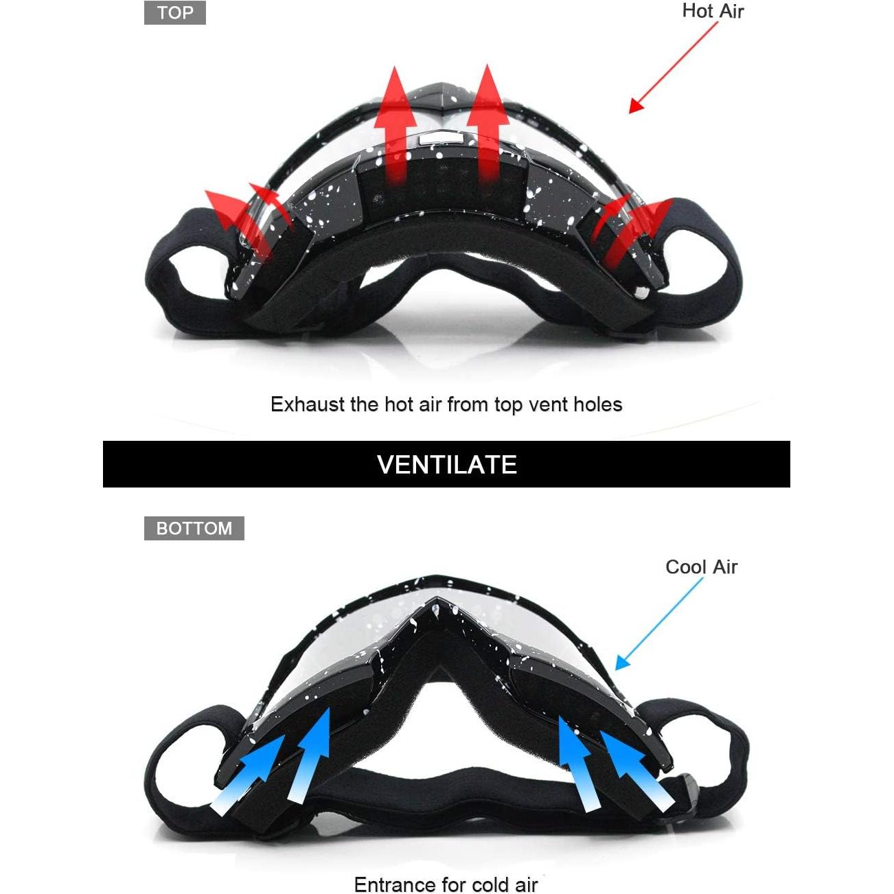 Gafas de Motocross SPOSUNE UV400 para ATV y Dirt Bike