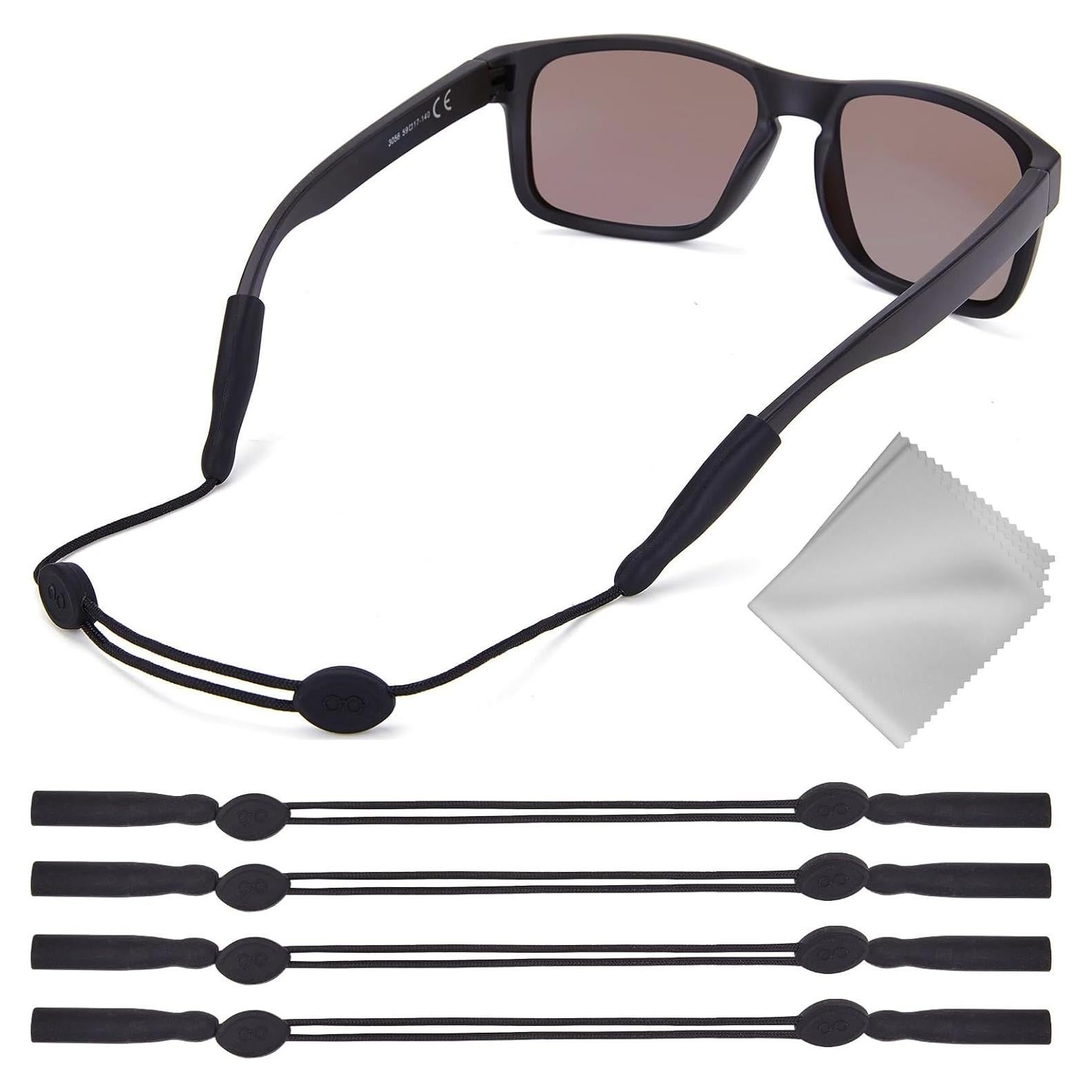 Correa para Gafas Buyisgle 4Pcs Ajustable Negro 35,56 cm