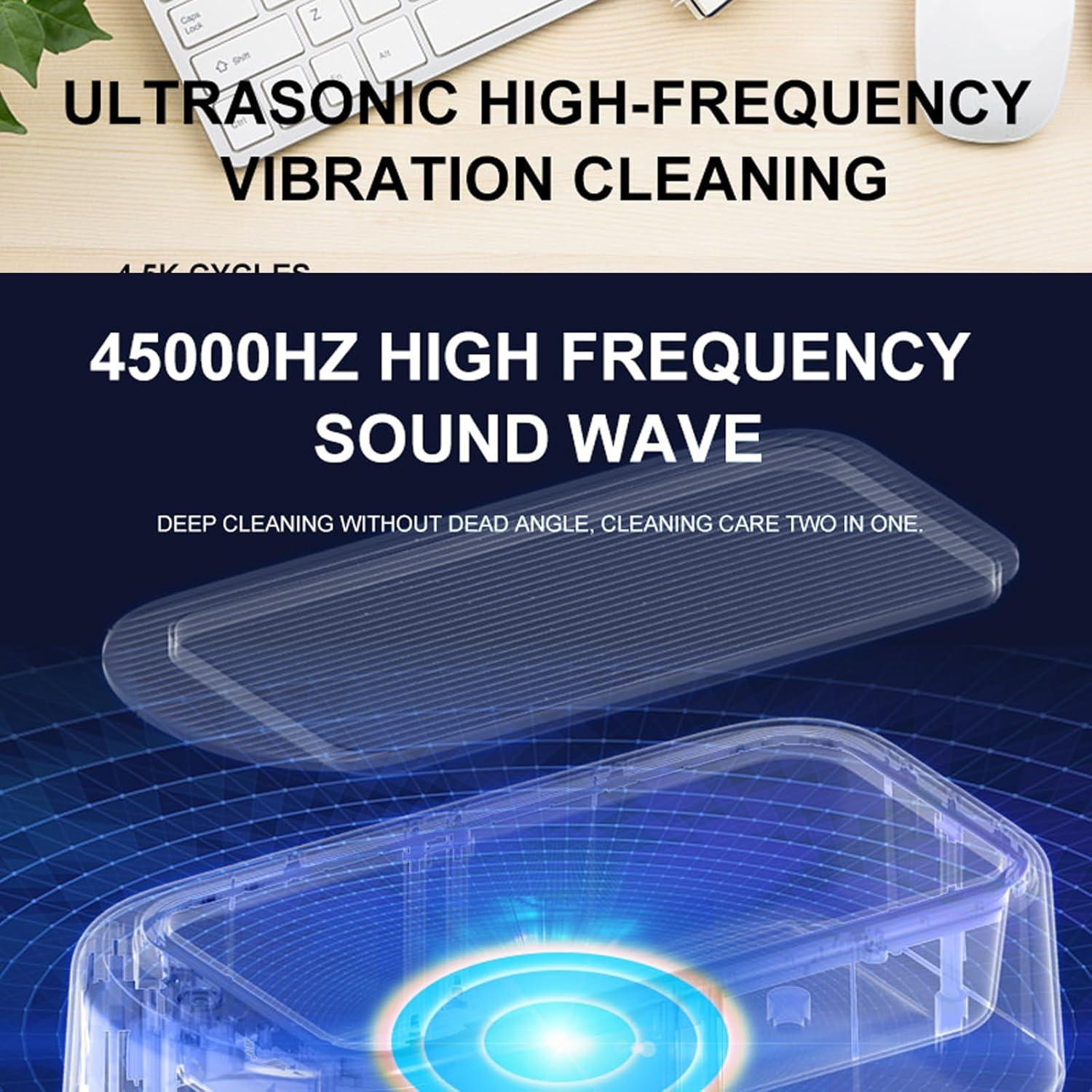 Limpiadora Ultrasónica de Joyas BFKDKG 640ML 40W Portátil