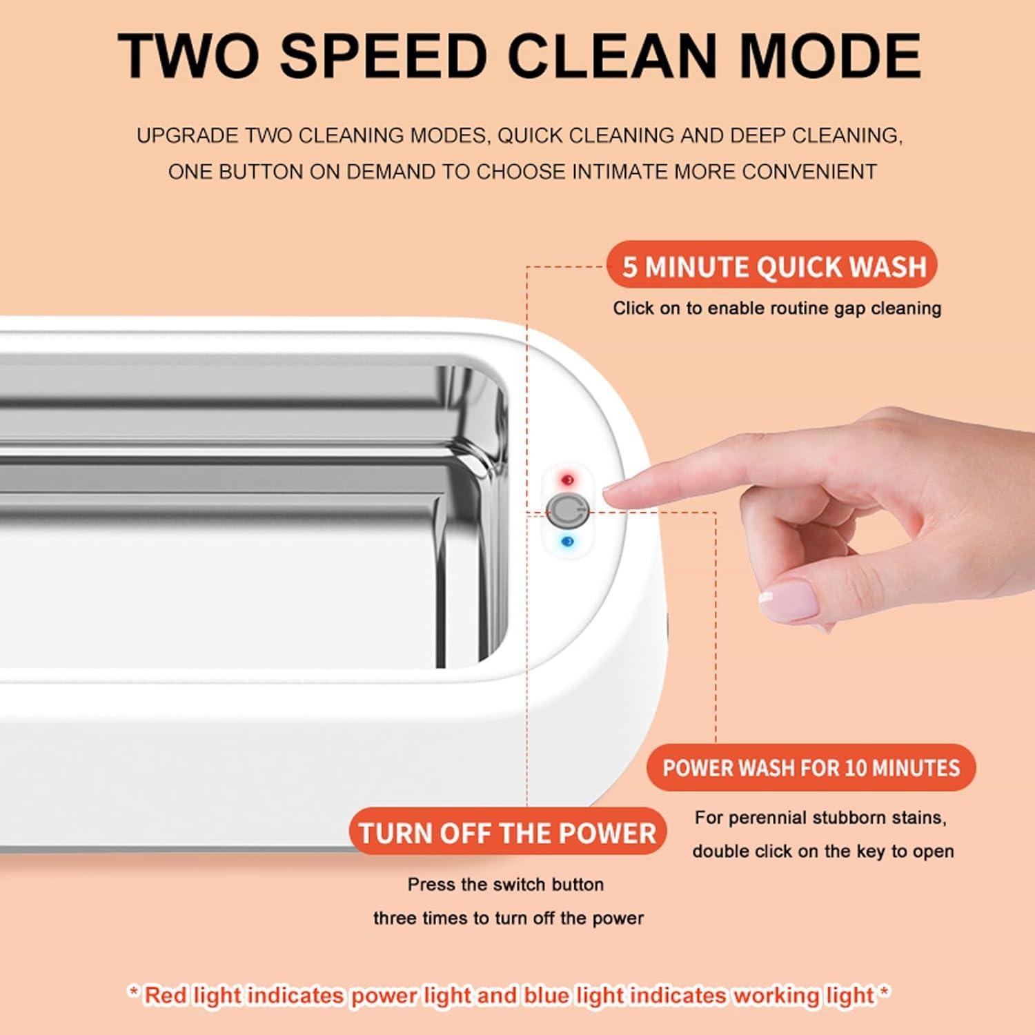 Limpiadora Ultrasónica de Joyas BFKDKG 640ML 40W Portátil