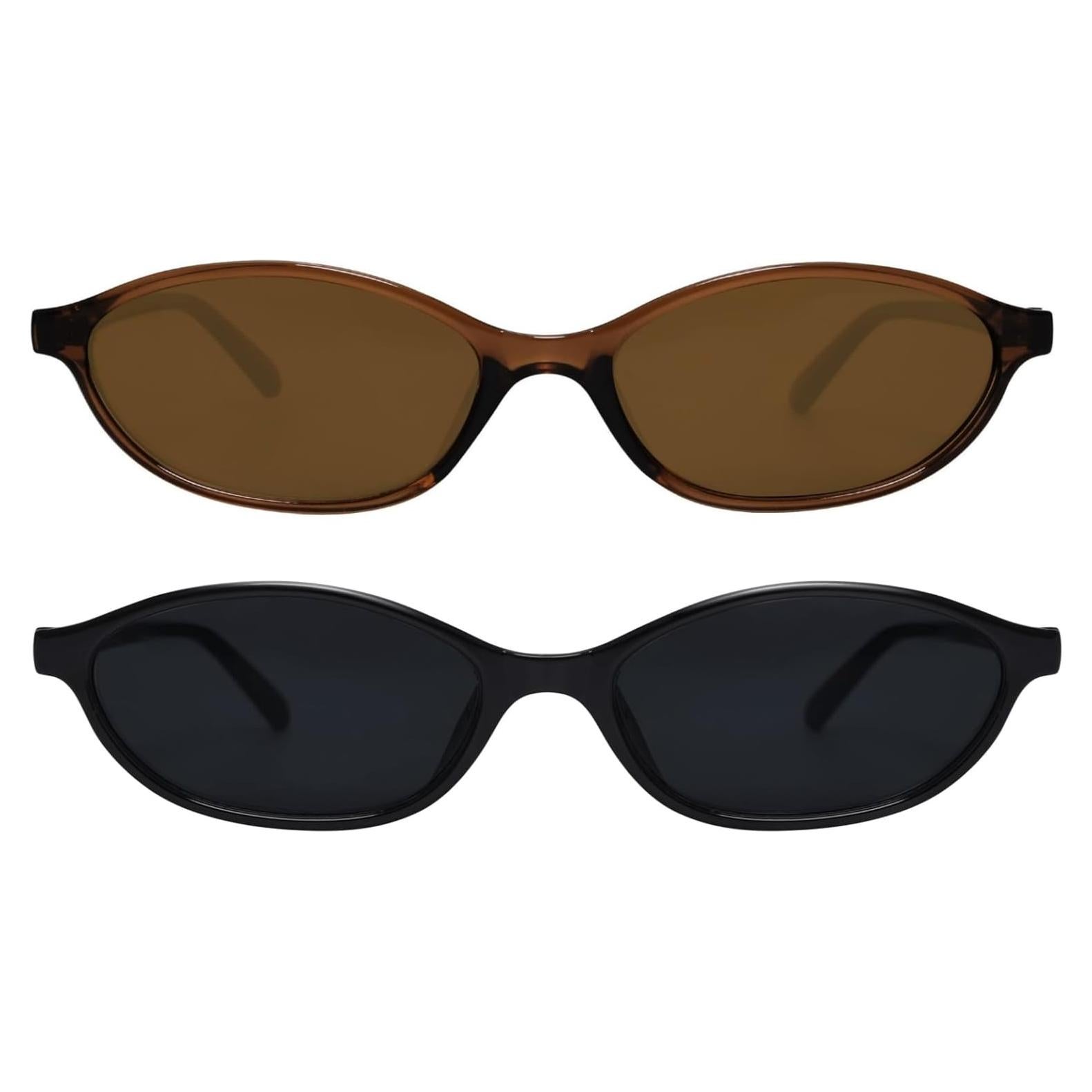 Gafas de sol ovaladas GUVIVI 90s UV protección mujeres