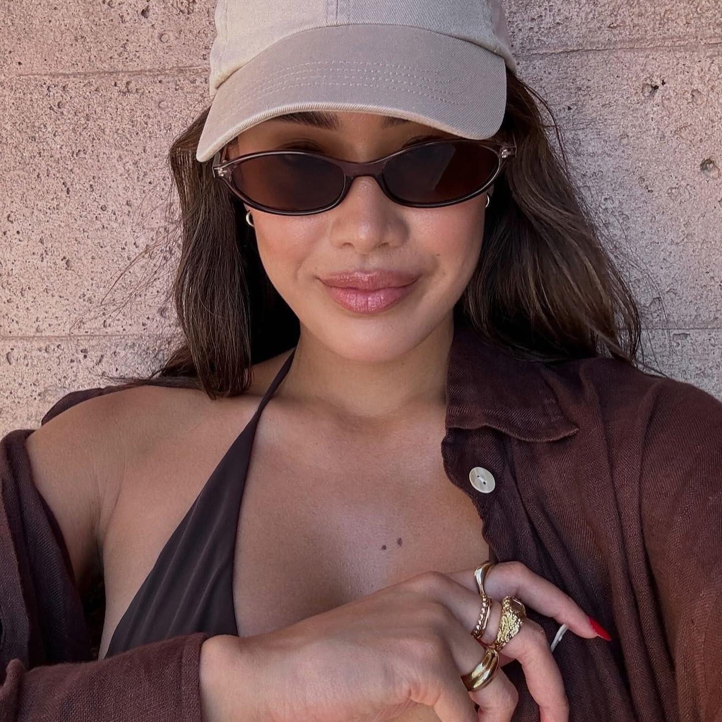 Gafas de sol ovaladas GUVIVI 90s UV protección mujeres