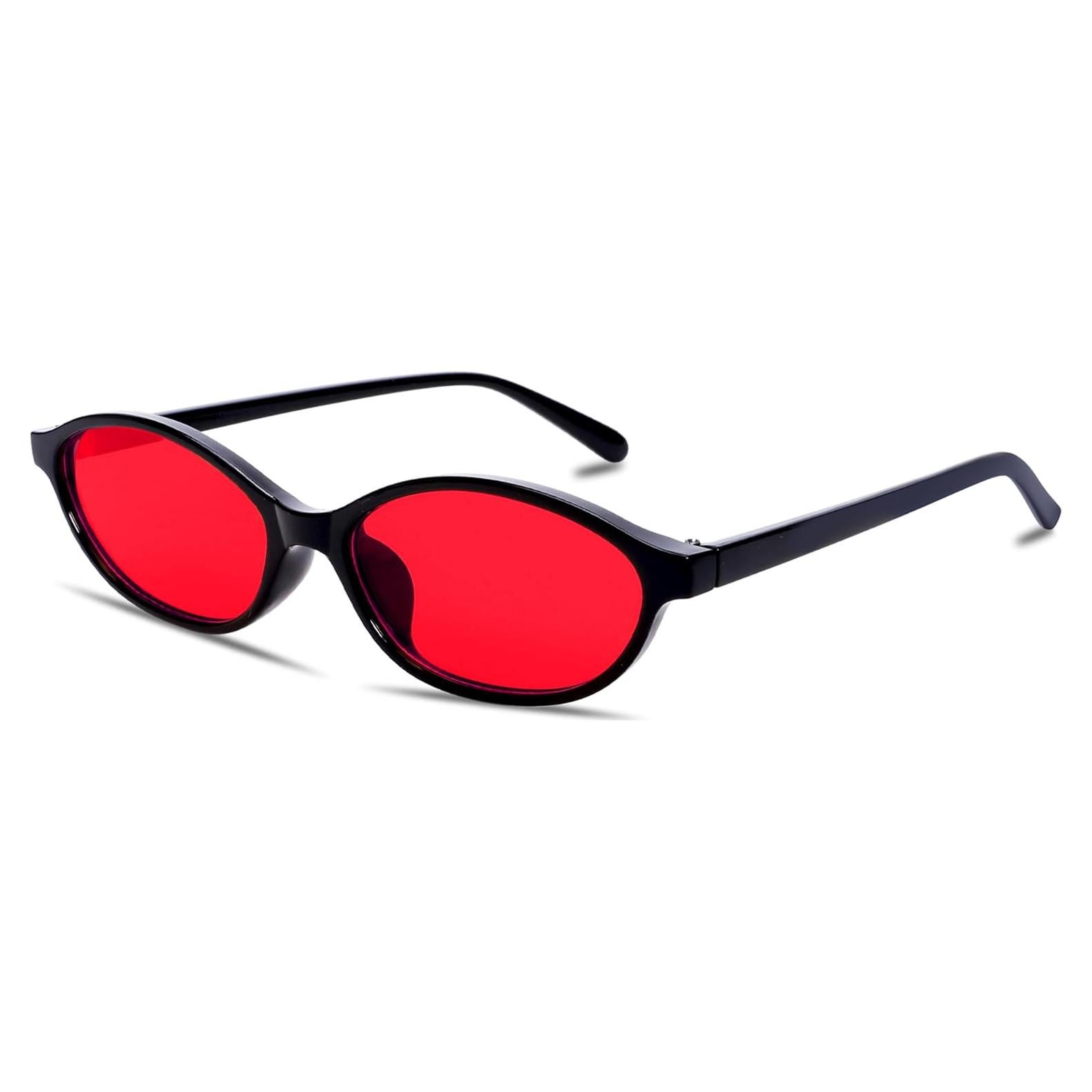 Gafas de sol retro GUVIVI ovaladas UV protección mujeres